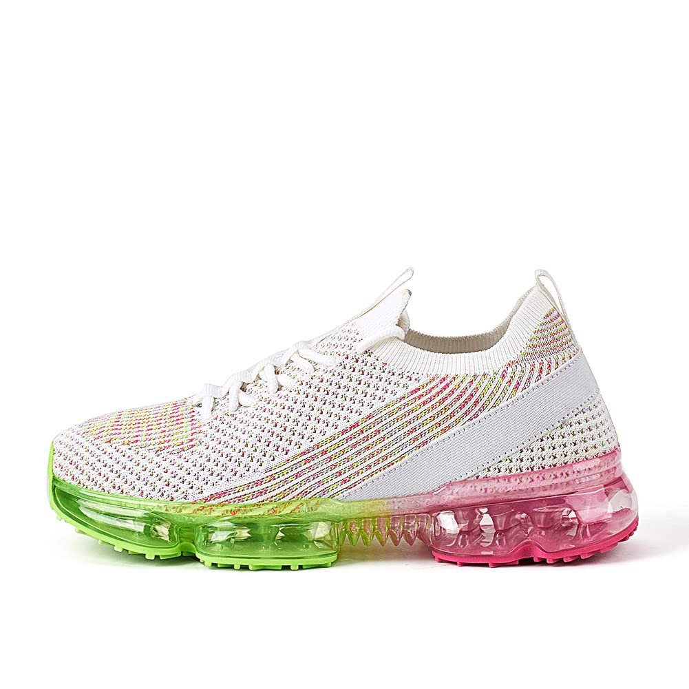 LUCKY STEP Women Air Cushion Fashion Sneakers | Breathable Casual Comfortable Lightweight Walking Shoes