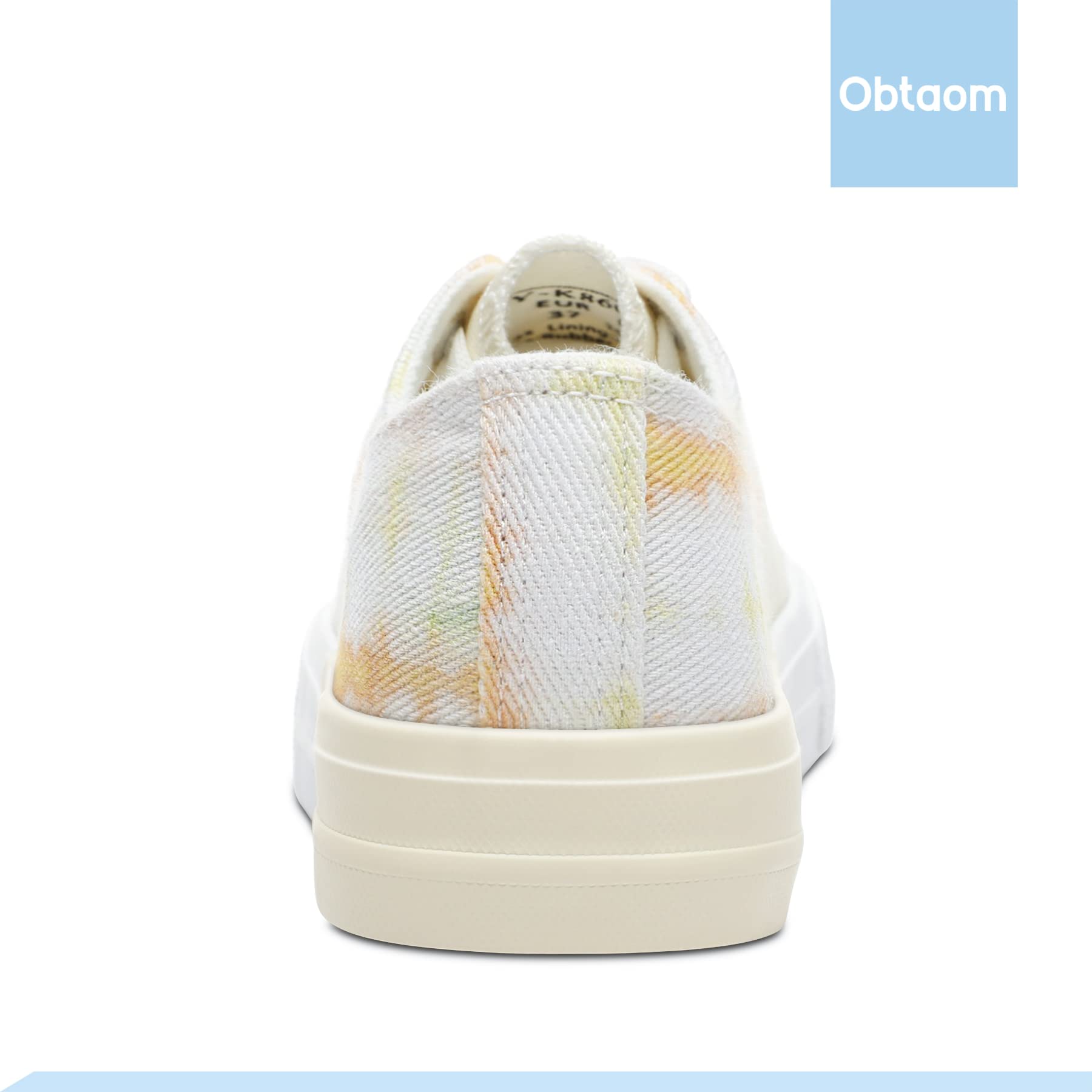 Obtaom Unisex Canvas Shoes Low Top Fashion Sneakers Slip on Walking Shoe