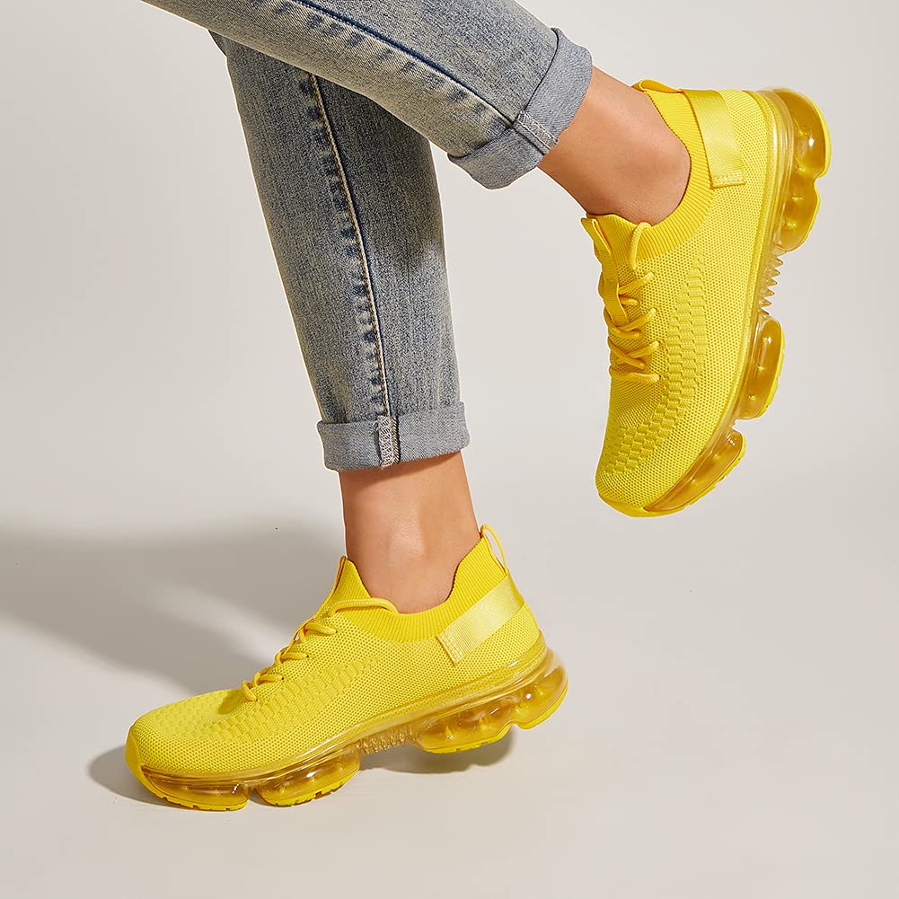 LUCKY STEP Women Air Cushion Fashion Sneakers | Breathable Casual Comfortable Lightweight Walking Shoes