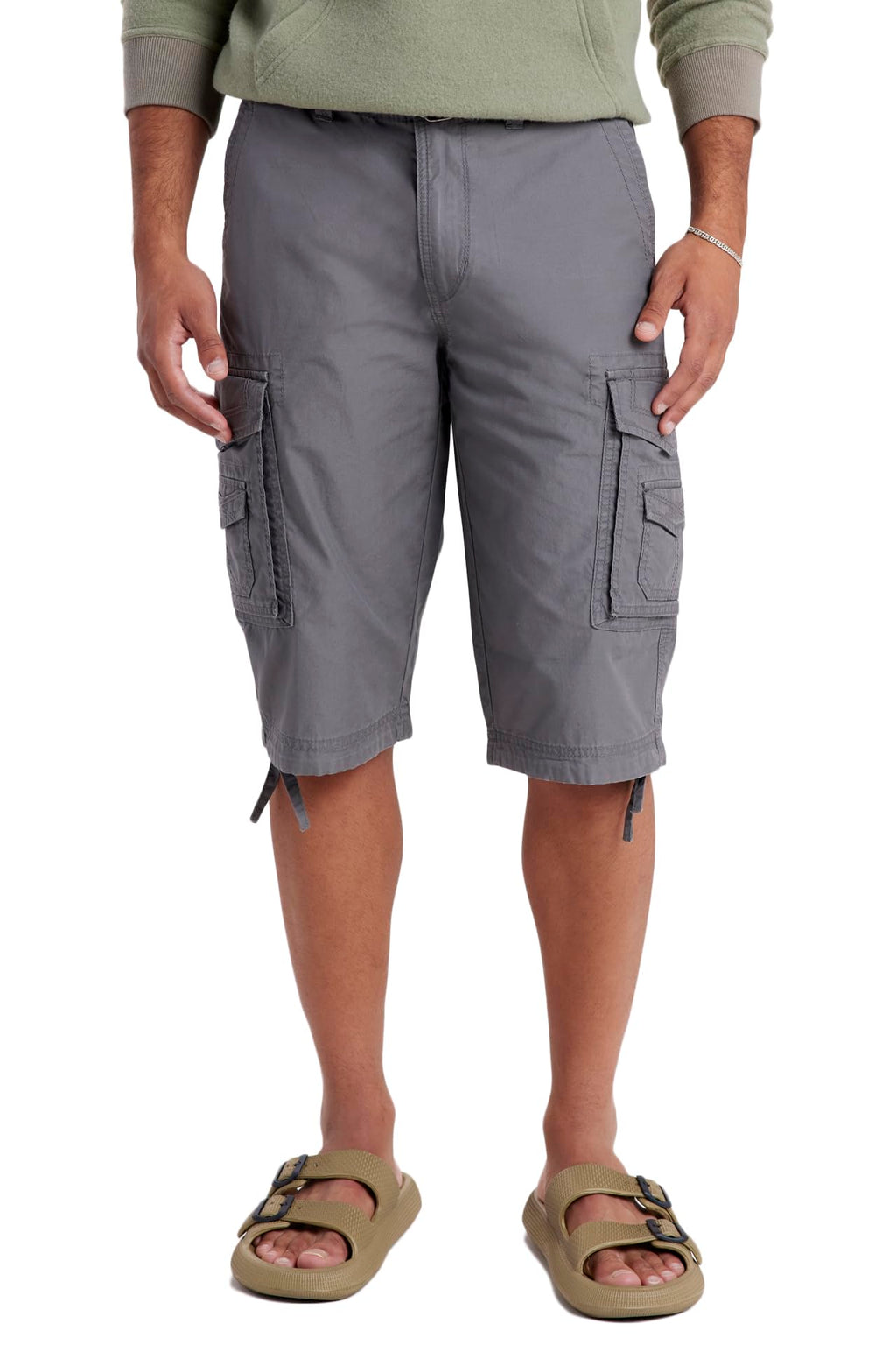 Unionbay Men's Cordova Belted Messenger Cargo Short - Reg and Big and Tall Sizes