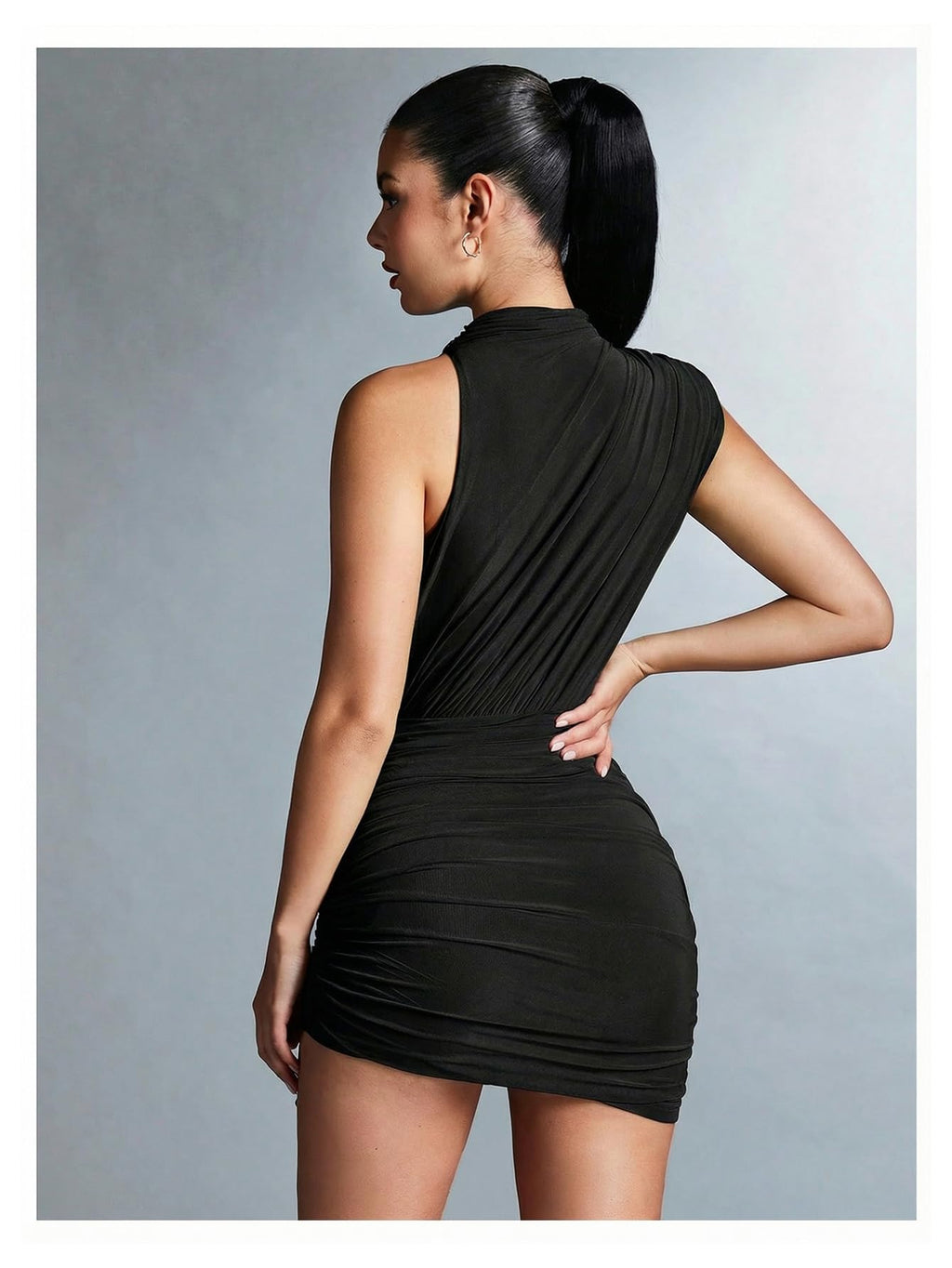 GORGLITTER Women's Asymmetrical Going Out Birthday Cocktail Prom Mini Dress | Green Bodycon Mini Dresses, Unique, Night Out Dress, Prom Party Dinner Outfits for Women,
