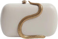PU Leather Handbag Detachable Chain Crossbody Shoulder Evening Bag Clutch Purse for Women Formal Wedding Party Prom