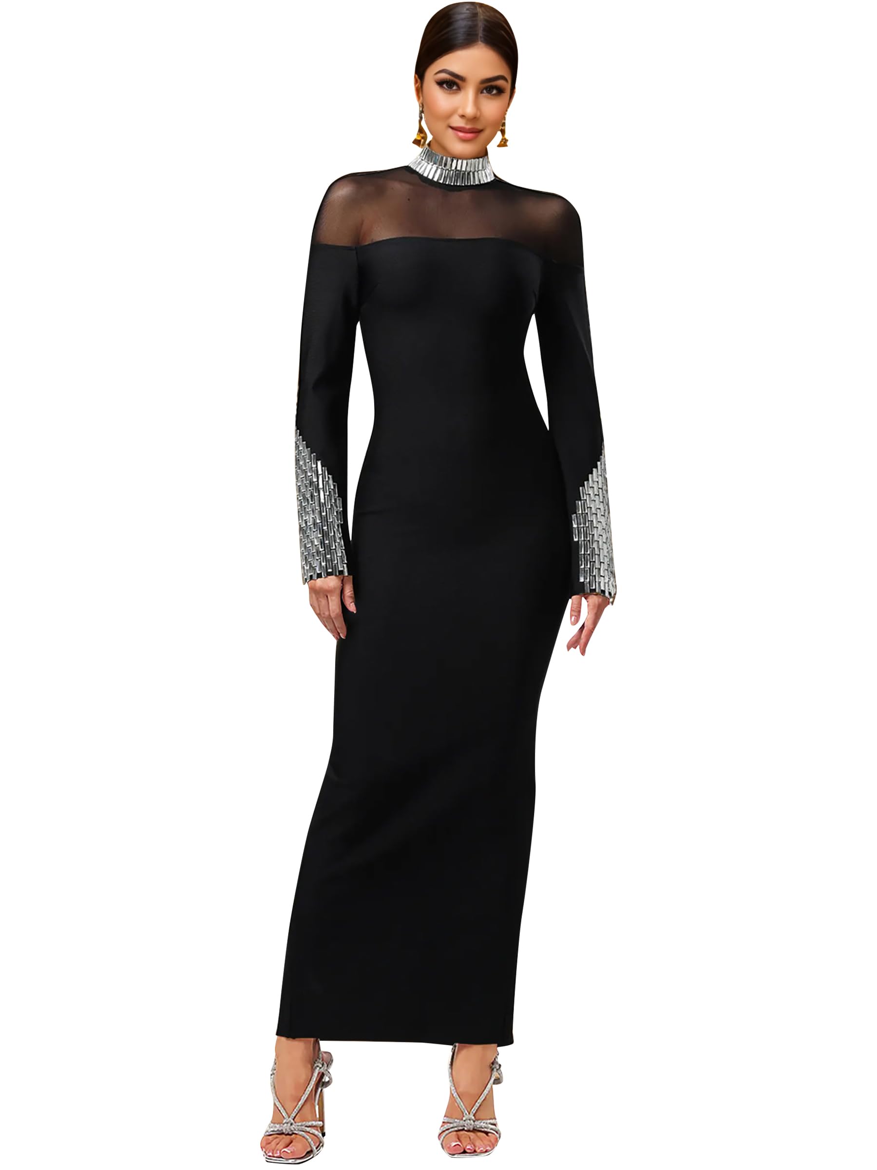 Figdaw Elegant Long Prom Dresses Sexy Evening Gowns for Women Formal Events 2025