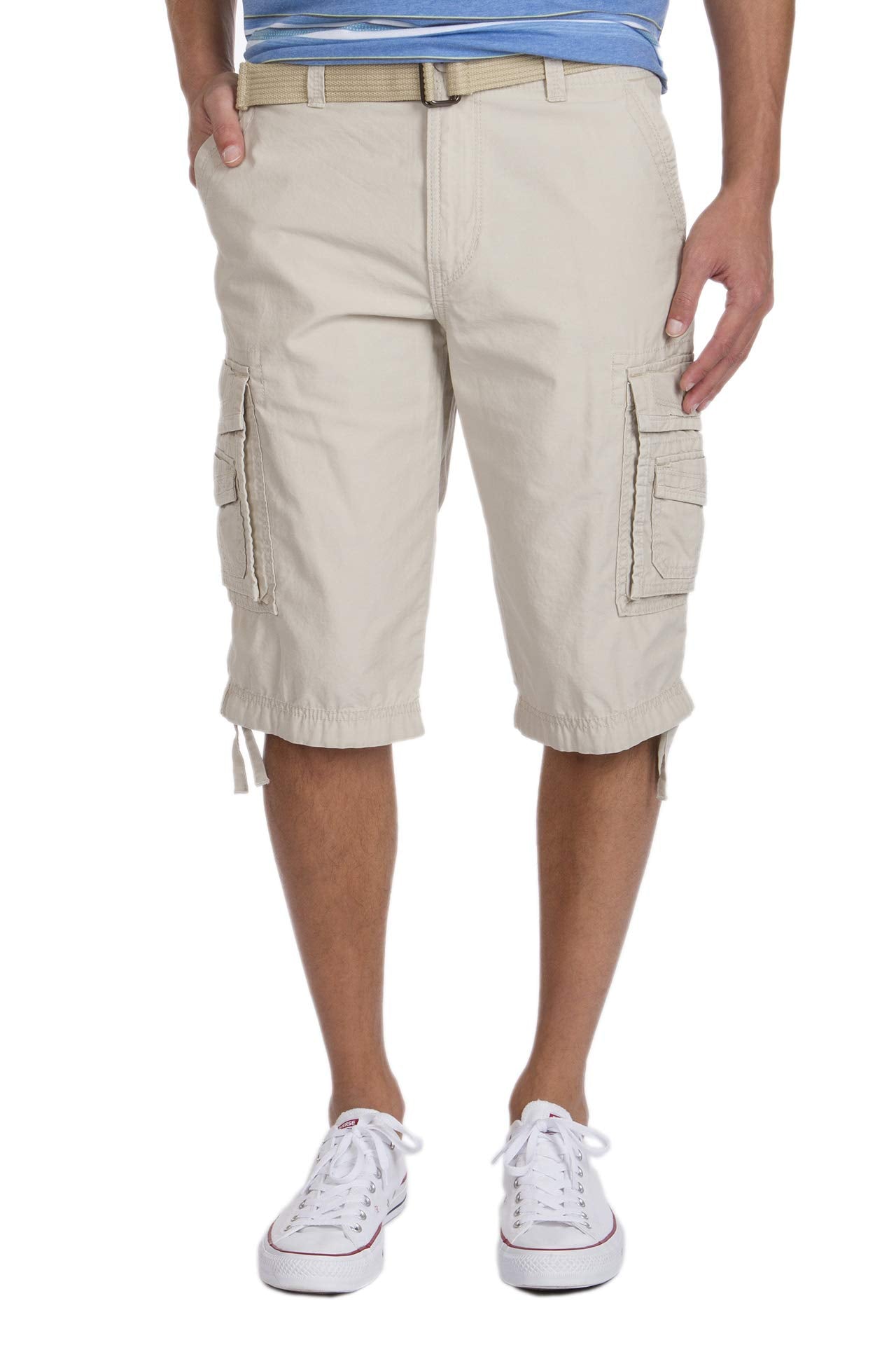 Unionbay Men's Cordova Belted Messenger Cargo Short - Reg and Big and Tall Sizes
