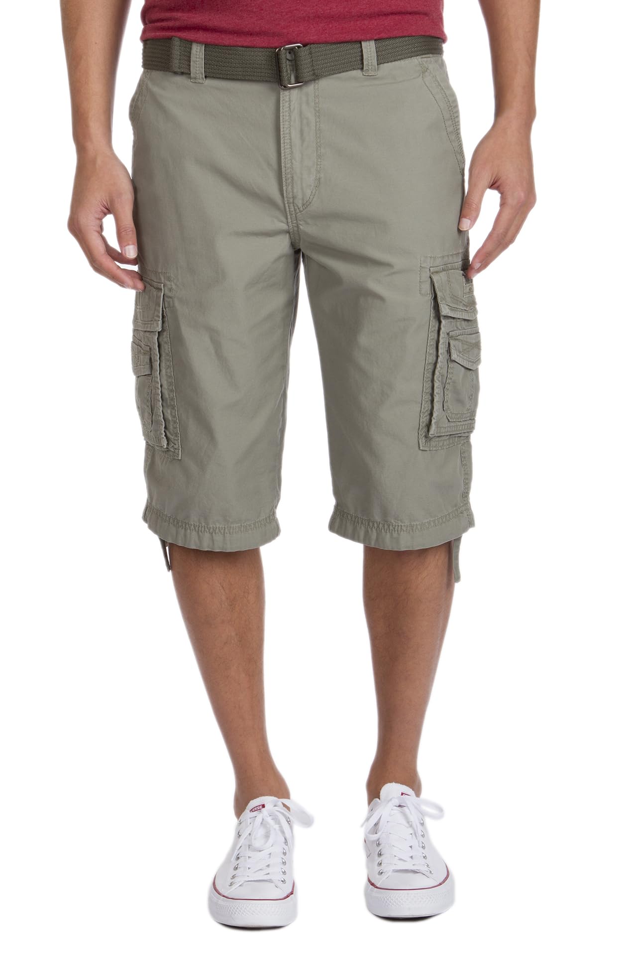 Unionbay Men's Cordova Belted Messenger Cargo Short - Reg and Big and Tall Sizes