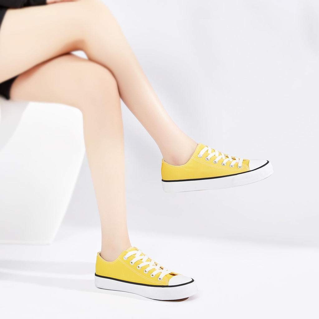 Obtaom Unisex Canvas Shoes Low Top Fashion Sneakers Slip on Walking Shoe