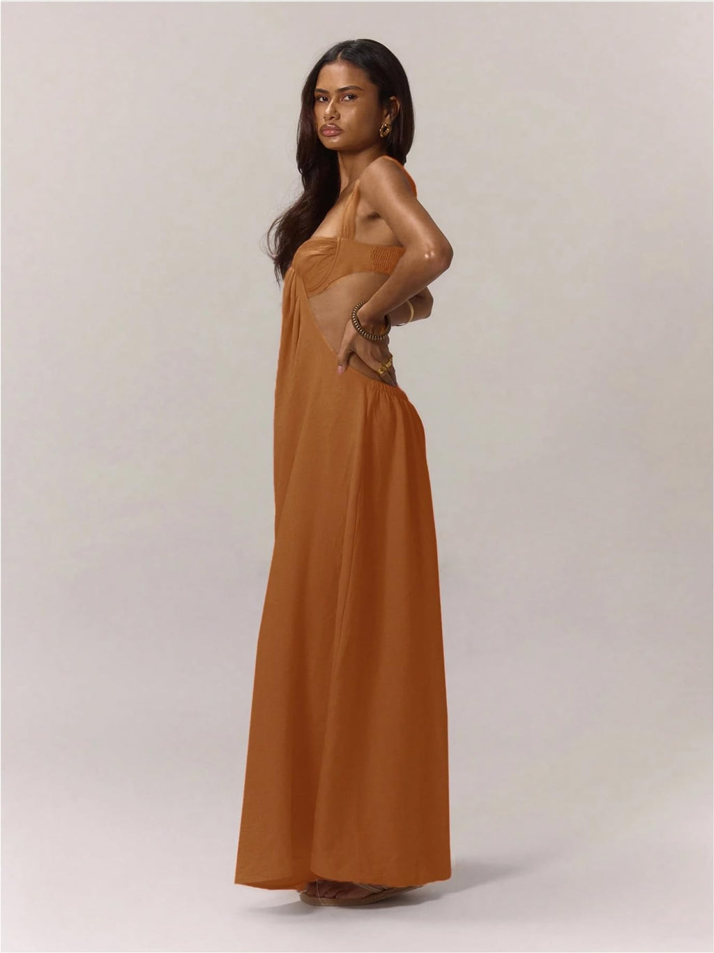 REASERAL Womens Casual Jumpsuit Halter Hollow Out Backless Top Wide Leg Pants Summer Vacation Jumpsuit