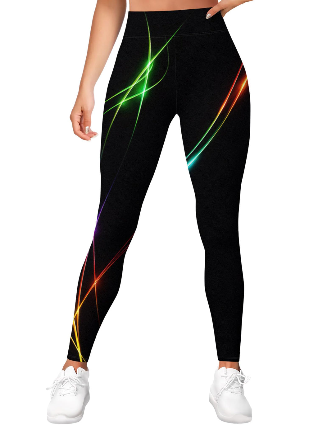 PAGYMO Printed Leggings for Women Crazy High Waisted Running Yoga Pants | Graphic print, cute crazy colorful pattern, high waisted leggings, athletic workout gym running yoga pants