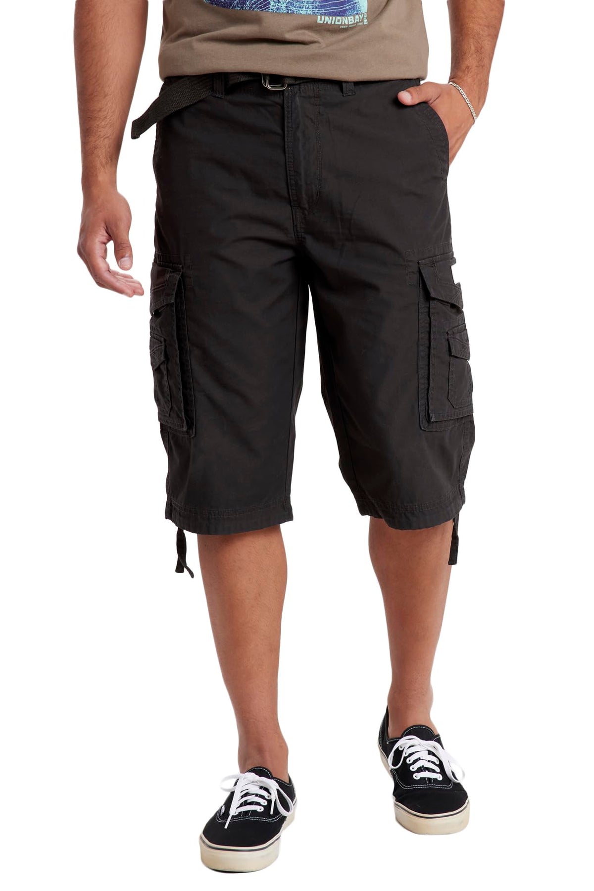 Unionbay Men's Cordova Belted Messenger Cargo Short - Reg and Big and Tall Sizes