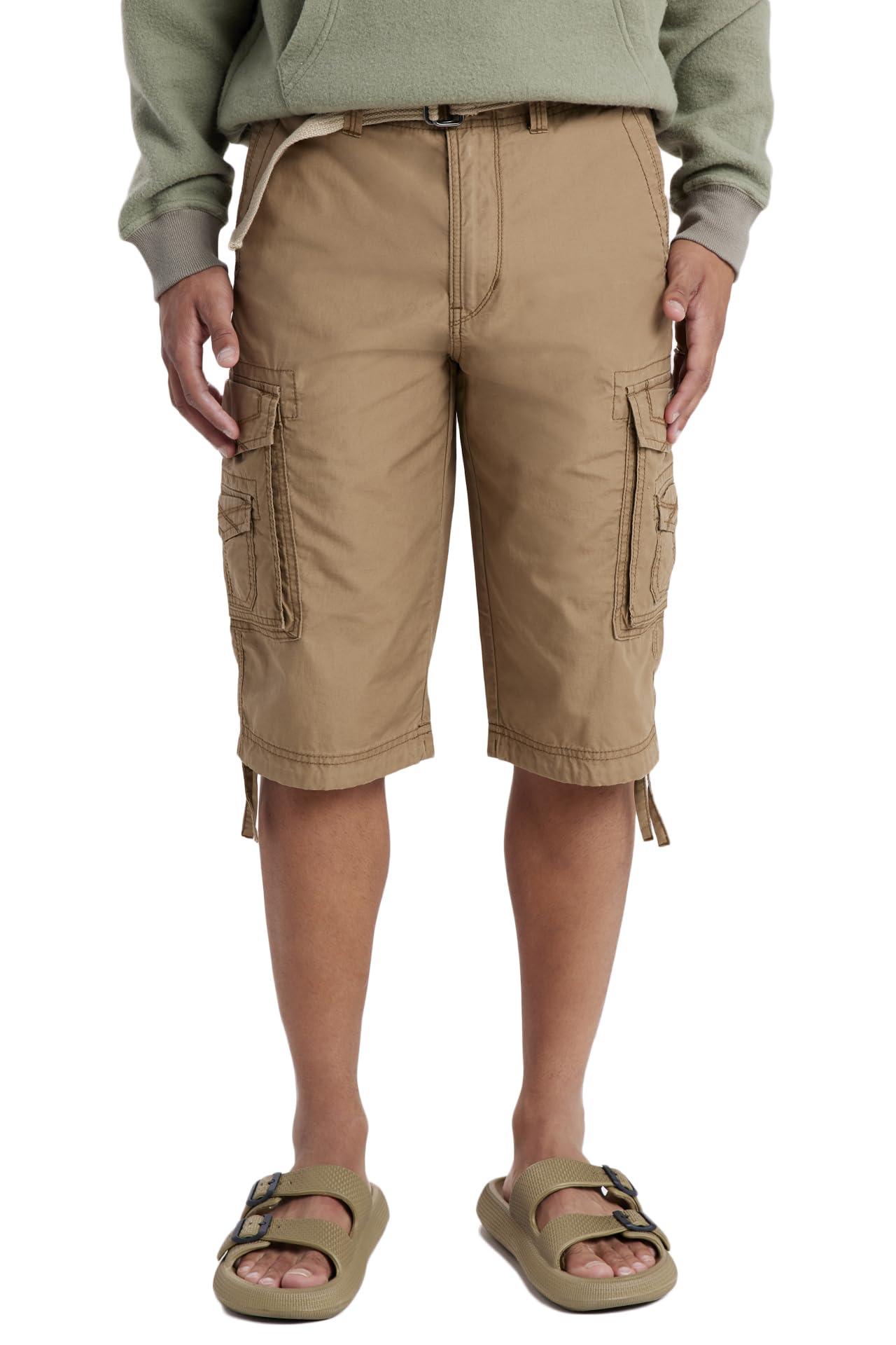 Unionbay Men's Cordova Belted Messenger Cargo Short - Reg and Big and Tall Sizes