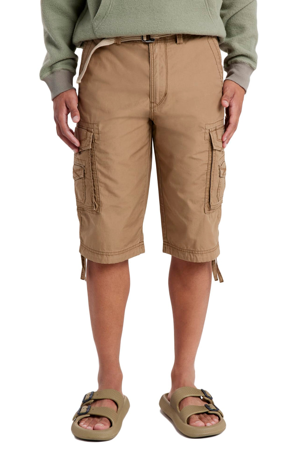 Unionbay Men's Cordova Belted Messenger Cargo Short - Reg and Big and Tall Sizes