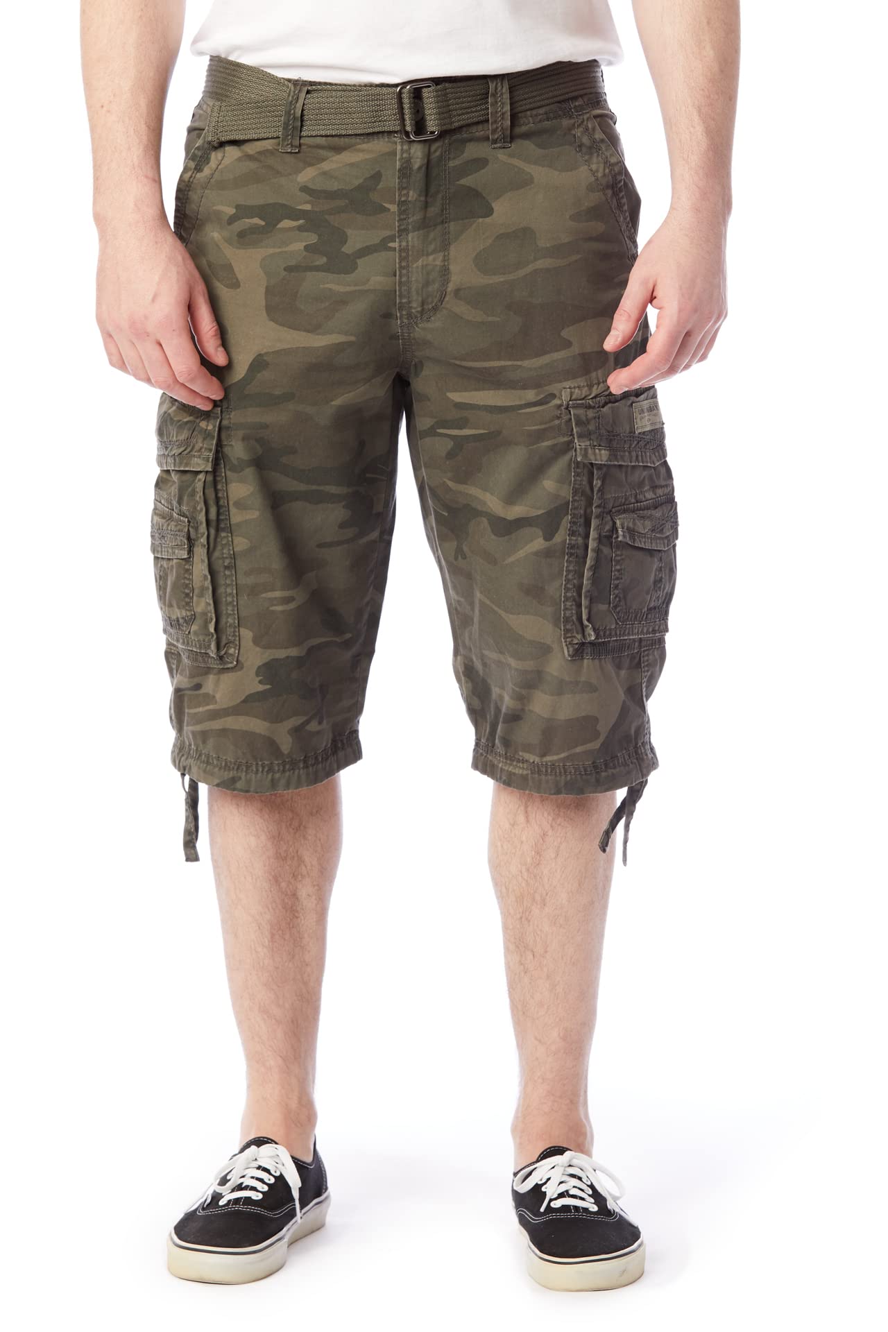 Unionbay Men's Cordova Belted Messenger Cargo Short - Reg and Big and Tall Sizes