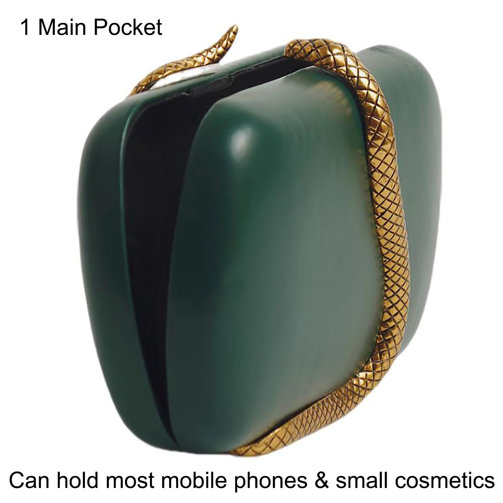 PU Leather Handbag Detachable Chain Crossbody Shoulder Evening Bag Clutch Purse for Women Formal Wedding Party Prom