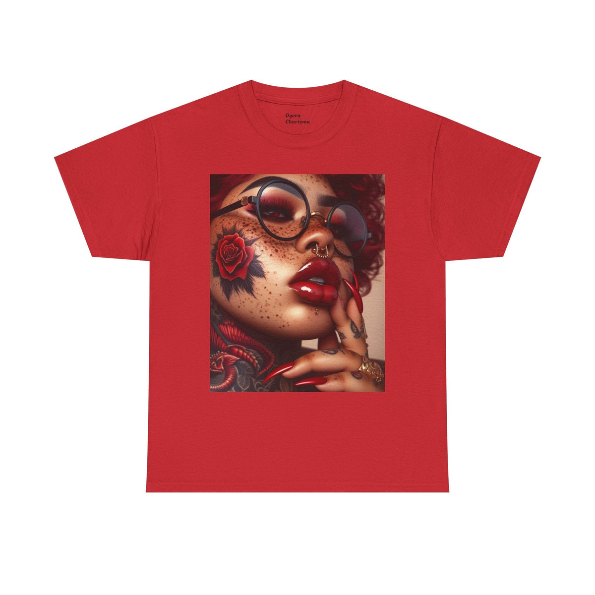 “Code Red” Cotton Graphic Tee