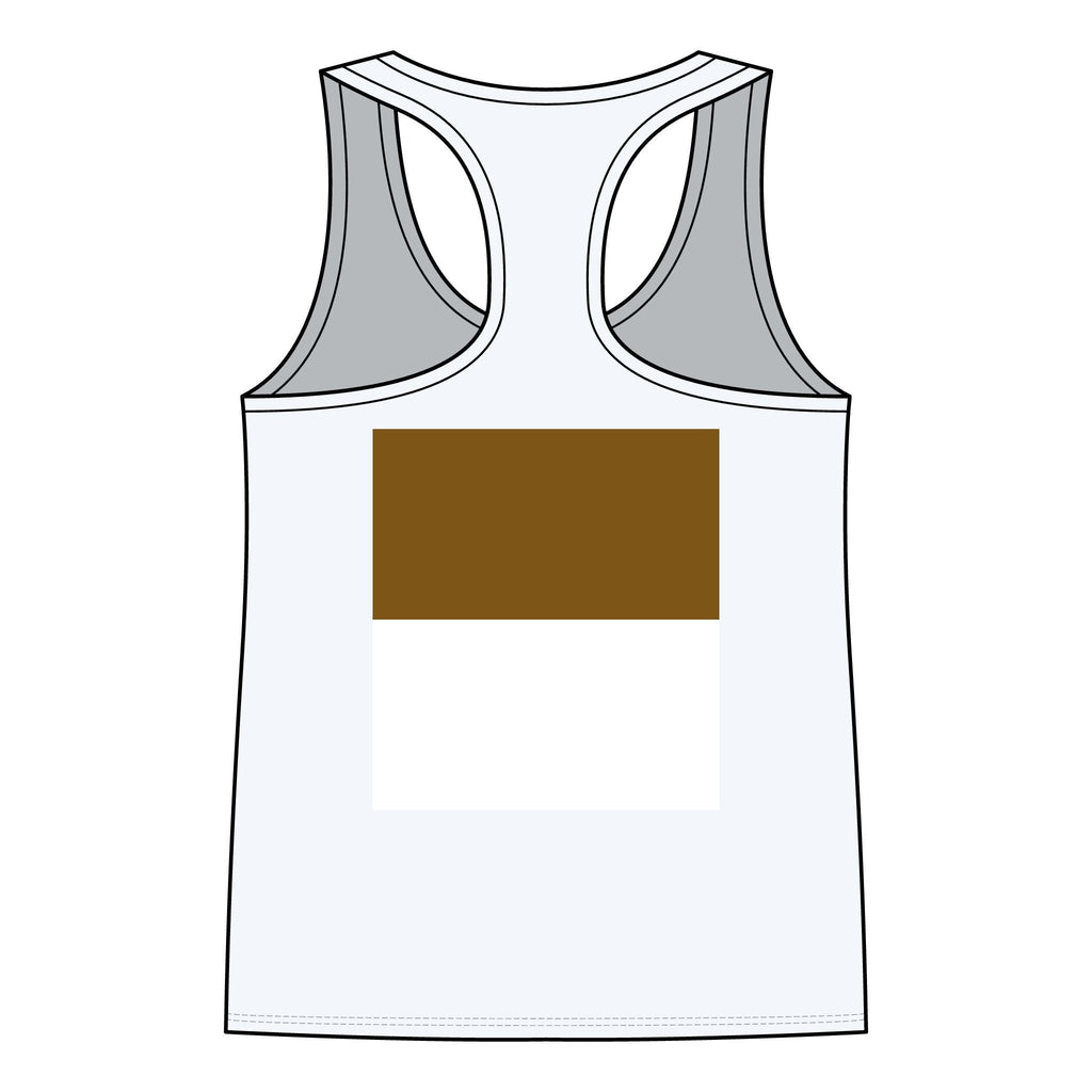 Gold Headphones Graphic Racerback Tank — Women's Music Lover Tank Top