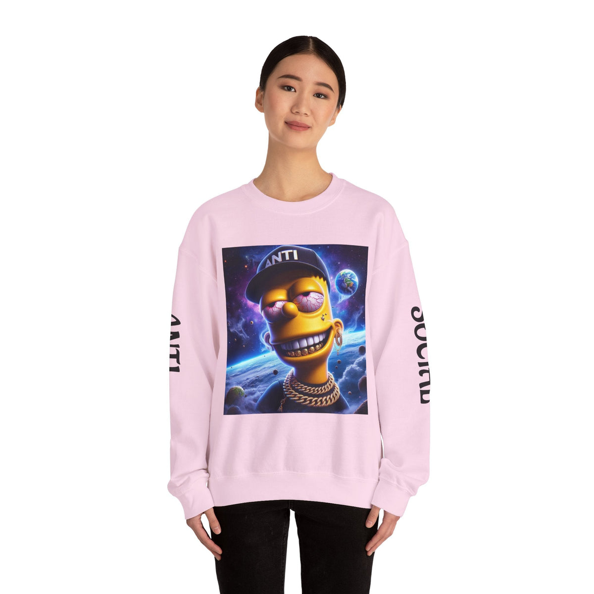 “Anti Social” Heavy Blend™ Crewneck Sweatshirt