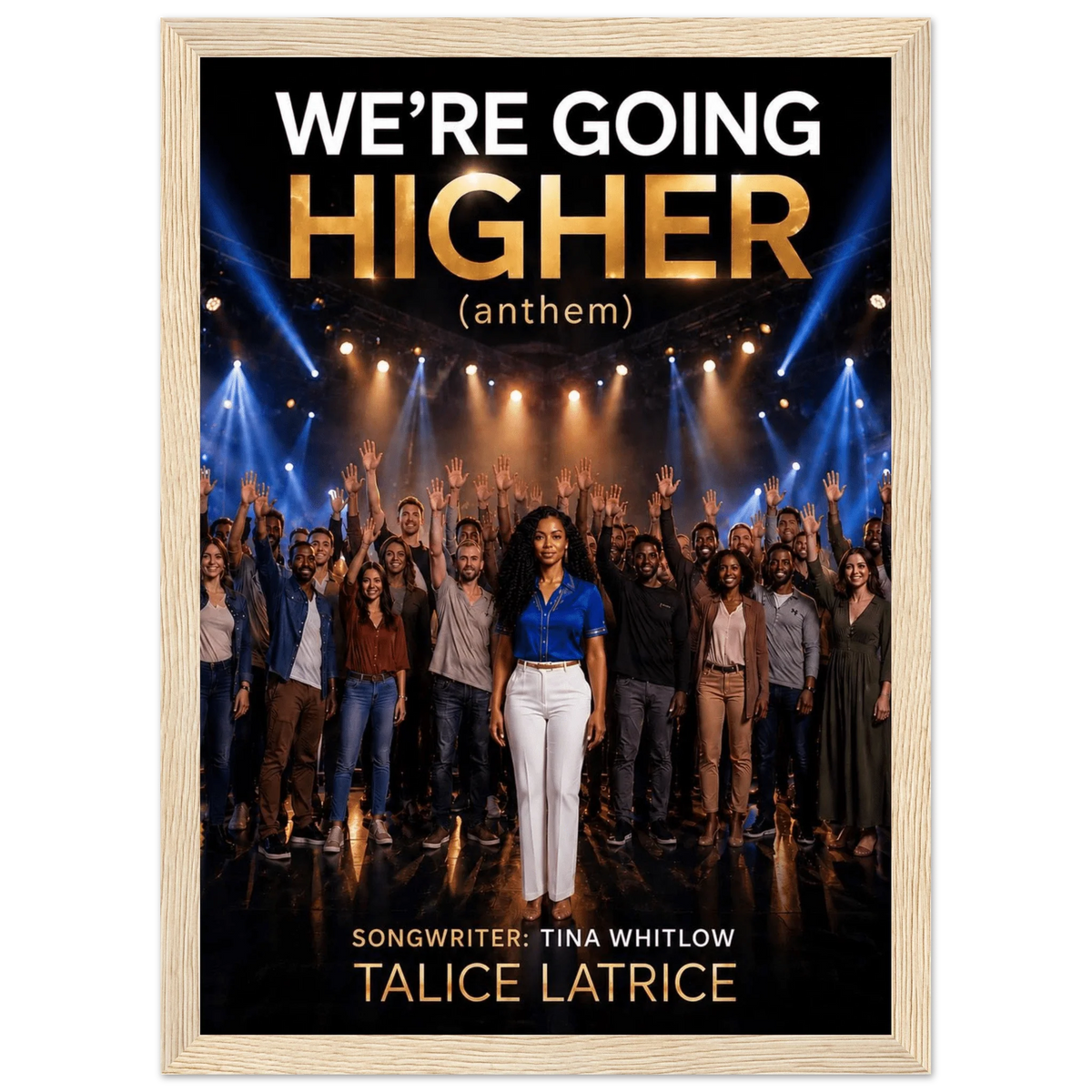 SingerTalice Latrice Premium Matte Paper Wooden Framed Poster