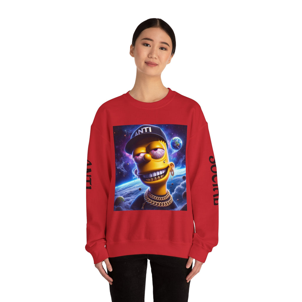 “Anti Social” Heavy Blend™ Crewneck Sweatshirt
