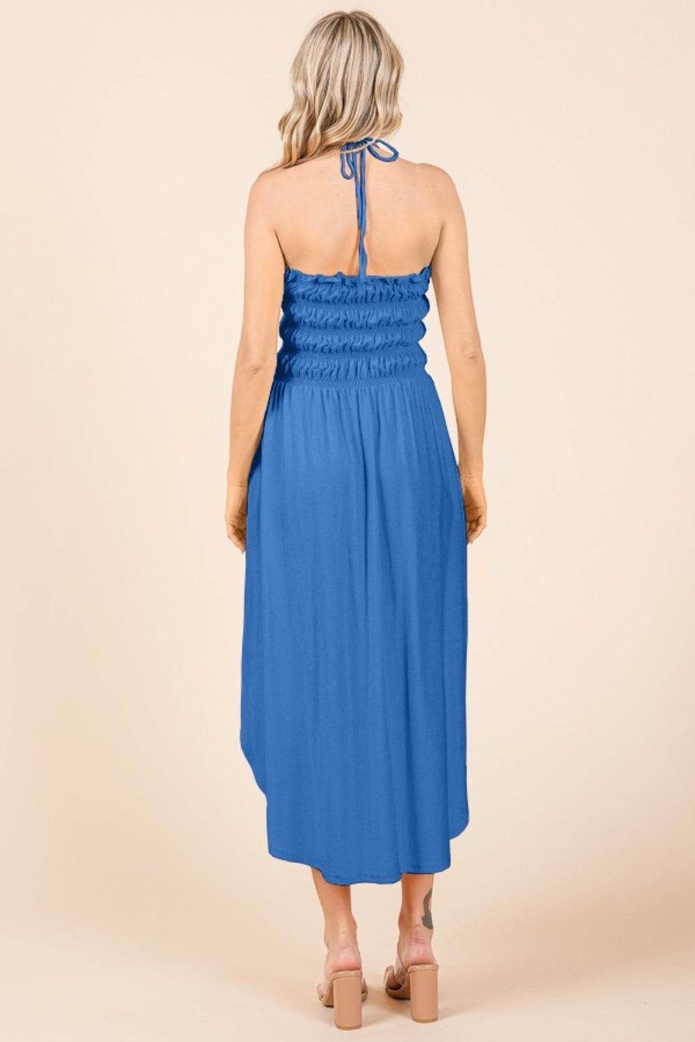Culture Code Tie Back Shirring Dress with Pockets Style