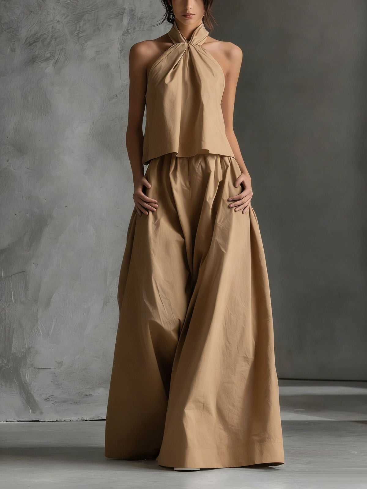 Women's Loose Sleeveless Top & High-Waist Wide-Leg Pants Set – 4 Colors S–XXL