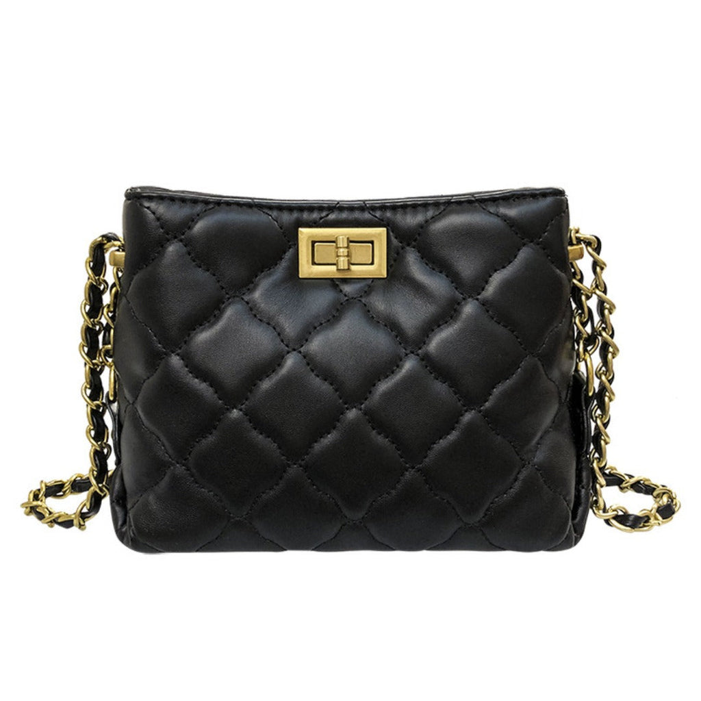 Mini crossbody purse women, spring and summer women's bags popular fashion versatile diamond chain crossbody bag,