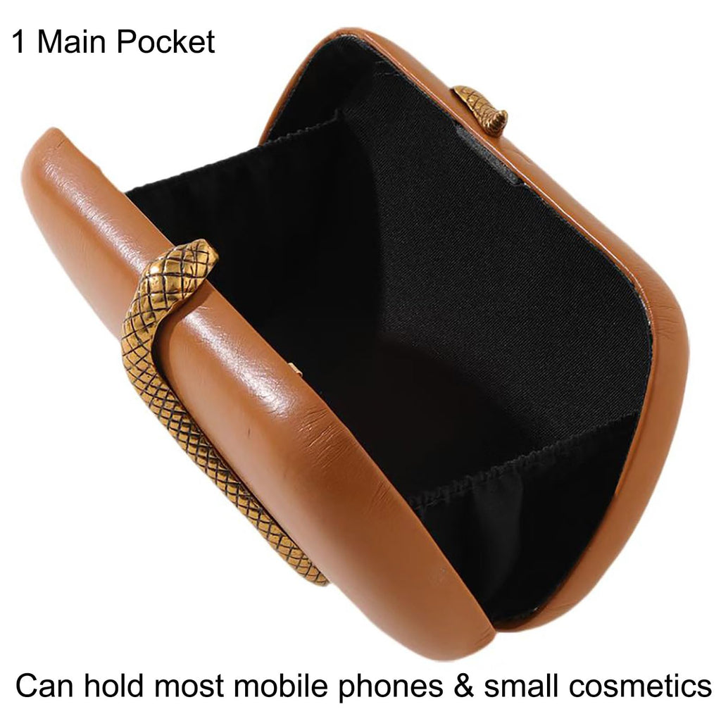 PU Leather Handbag Detachable Chain Crossbody Shoulder Evening Bag Clutch Purse for Women Formal Wedding Party Prom