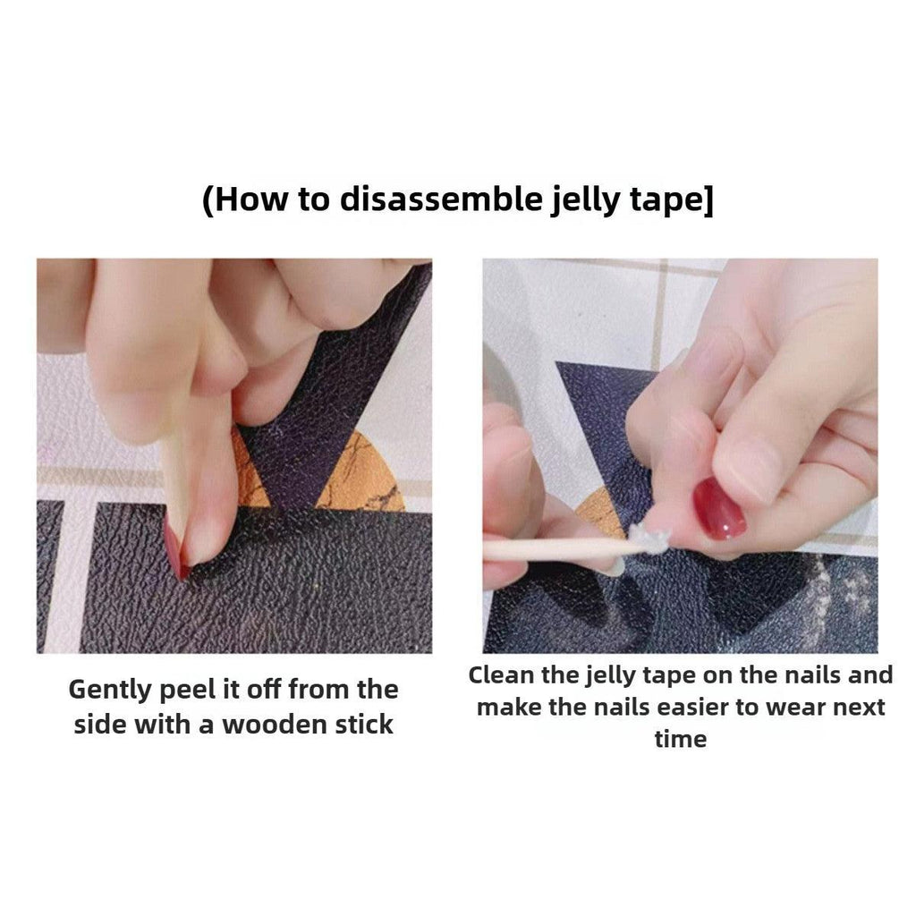 1043- Handmade press on nails fake nails removable Handmade Drawing Nails