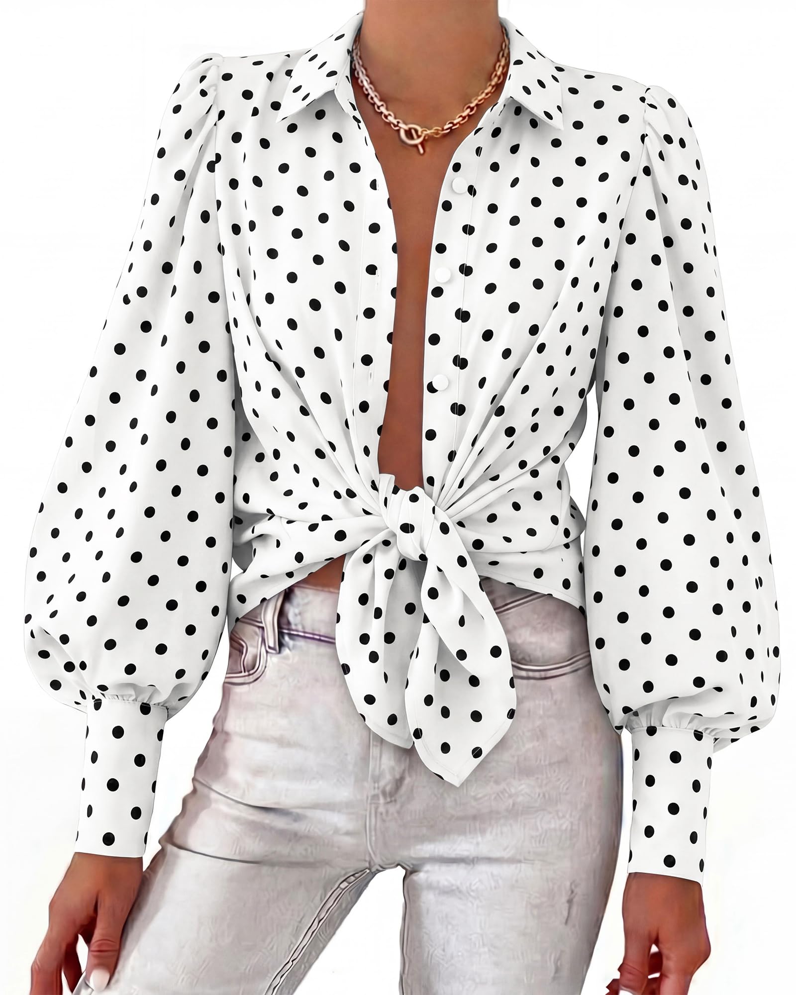 BTFBM Blouses for Women Dressy Casual Long Sleeve Shirts | Lapel V Neck Button Down Shirt, Boho Tops, Disco Outfits, Business Casual Blouse, Fashion Clothing, Summer Fall Clothes 2026
