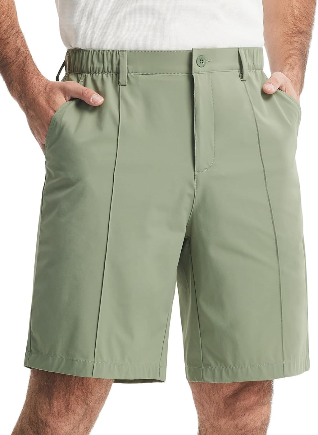 Men's Classic Fit 9" Golf Shorts Casual Summer Outfits | All Day Comfy, Stretch, Elastic Waist, Lightweight, Quick Dry Dress Travel Clothing