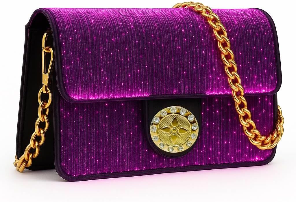 LED Bags Crossbody Purse Evening Bag Light Up Purse 7 Colors Evening Clutch