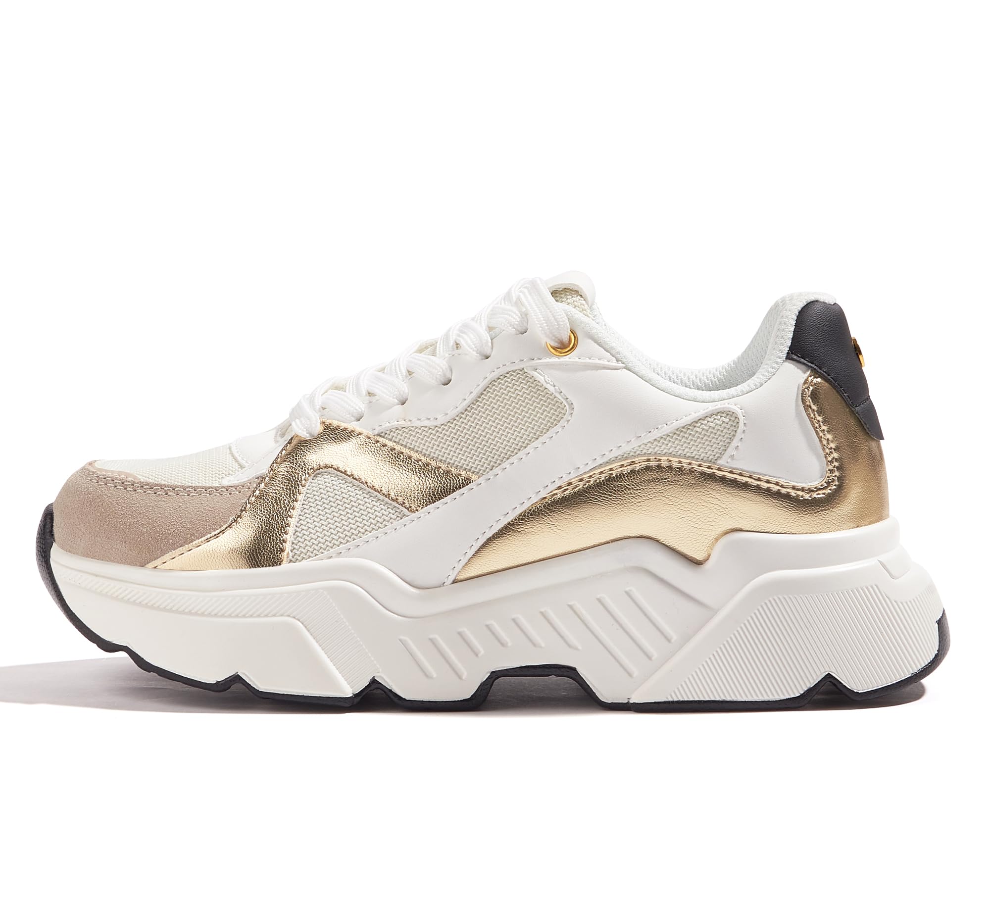 BELOS Women Platform Chunky Sneakers Fashion Dad Sneakers | Casual Lace Up Comfortable Lightweigt Walking Shoes