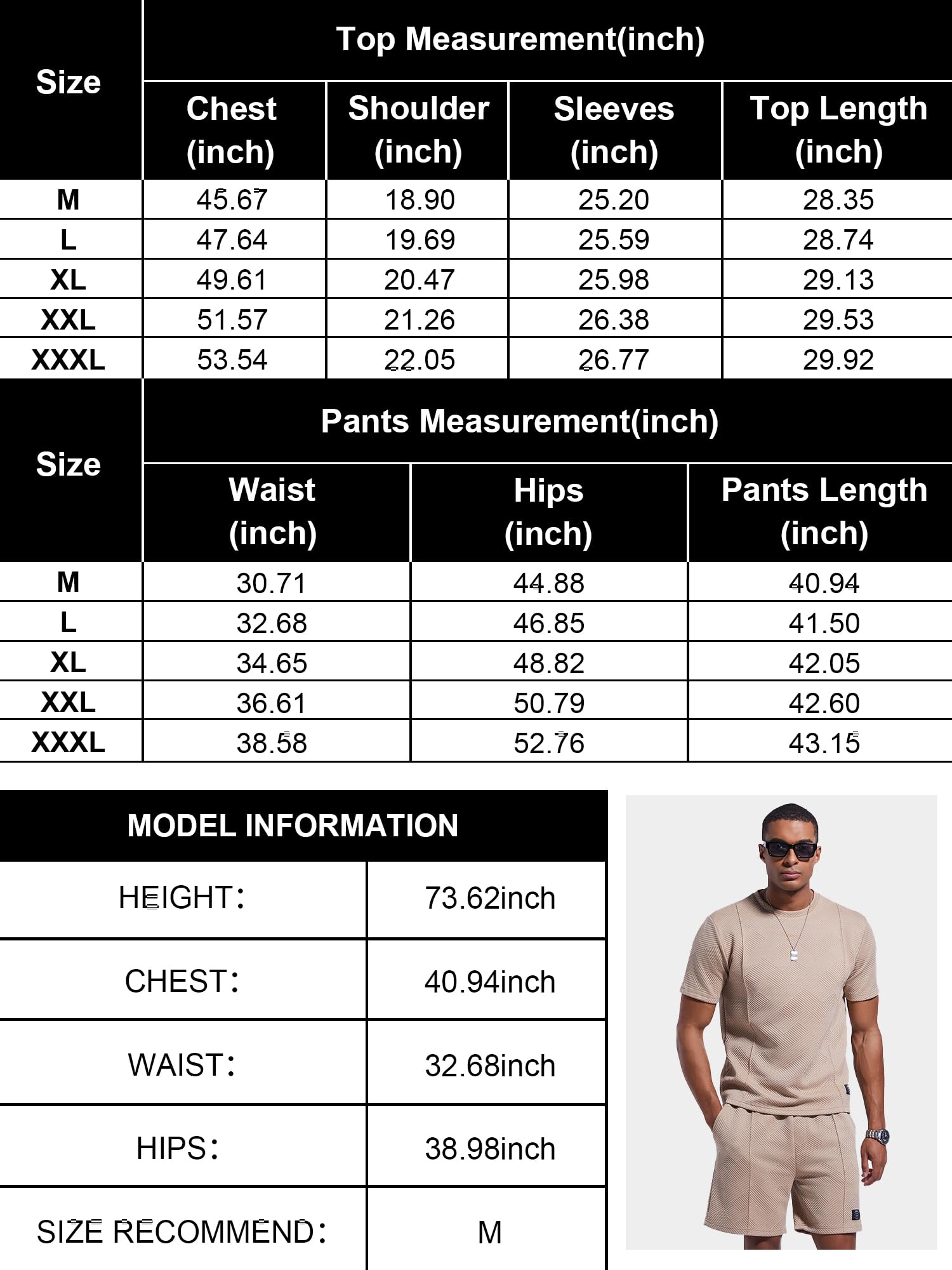 UOUA Men's Shorts Set 2 Piece Summer Outfits Casual Vacation Tracksuits
