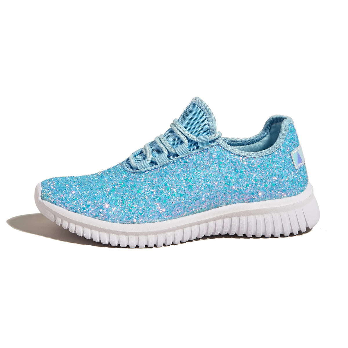 K KIP WOK Fashion Glitter Sneakers for Womens Silp On Running Shoes Lightweigt Tennis Walking Sneakers
