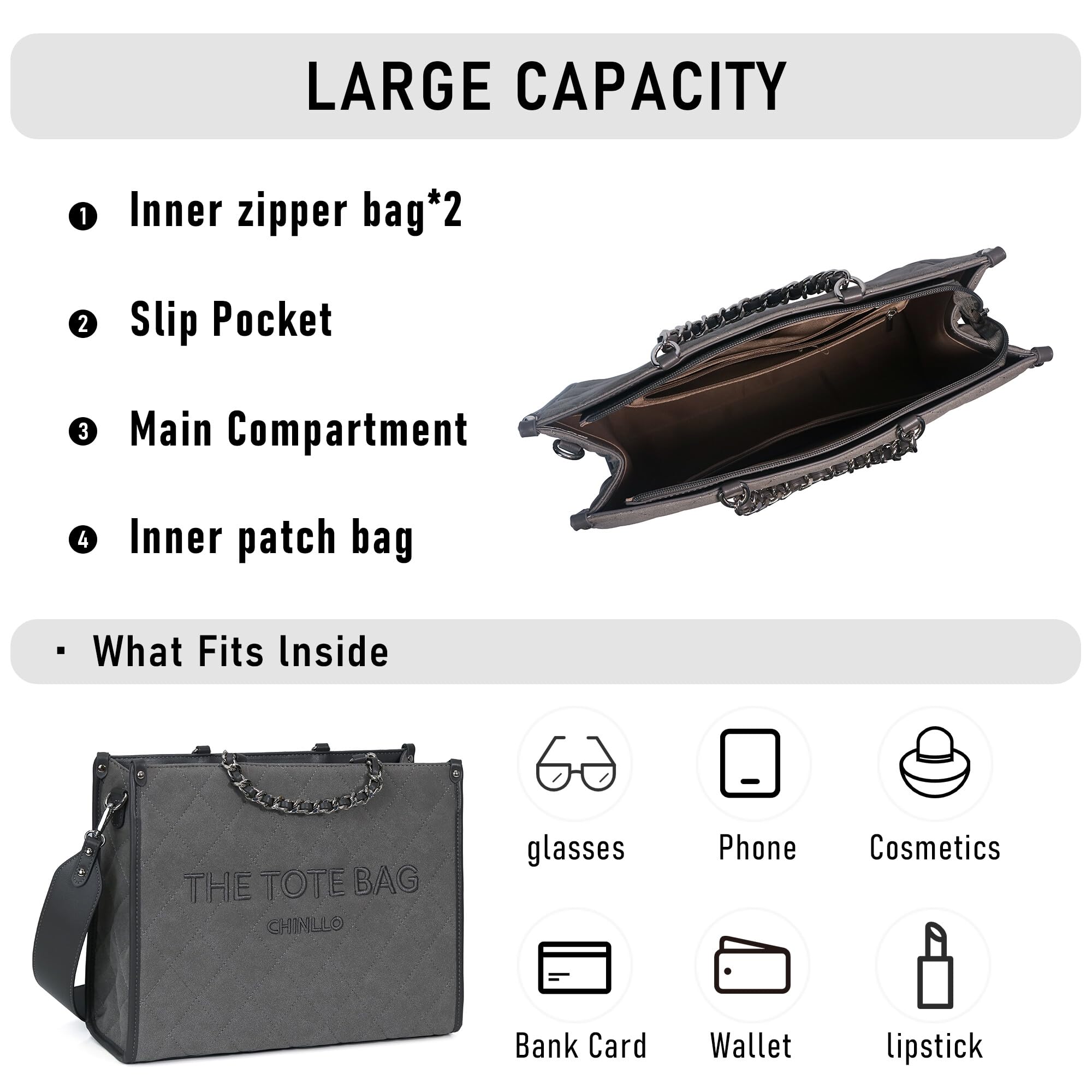 Tote Bag for Women Top Handle Satchel Purse and Handbags with Shoulder Strap