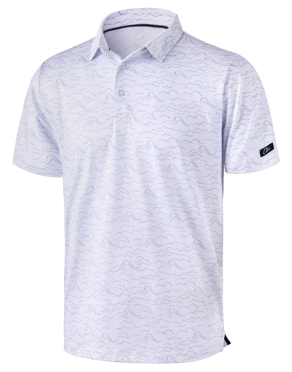 Obla Men's Golf Polo Shirts Print Short Sleeve Dry Fit Collared Shirt | Moisture Wicking, Performance, Lightweight, Casual, Polo Shirts for Men