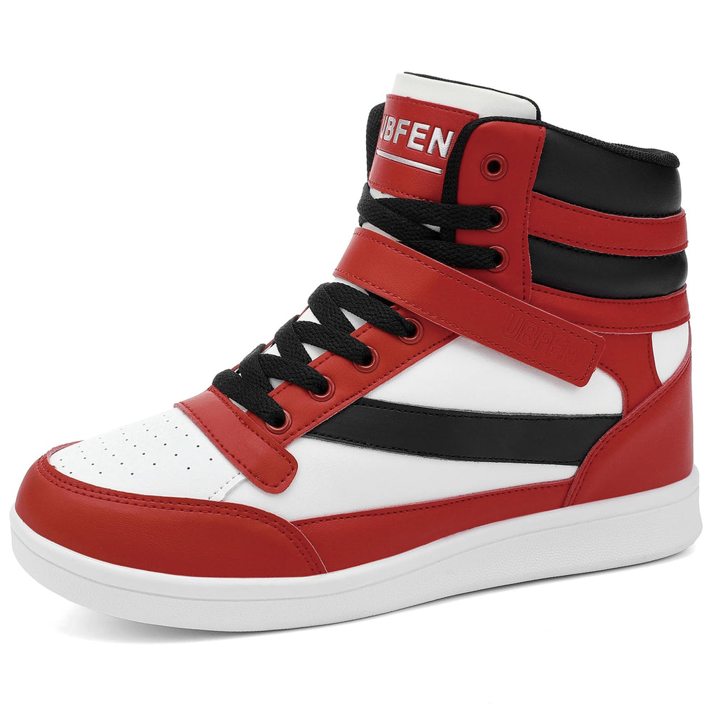 UBFEN Womens High Top Sneakers with Hidden Wedge Heel Ankle Support Boots | 2 Inch Height Increase, Retro Style, Comfortable, Platform, Suitable For Commuting, Shopping, Travel, Casual, Daily Wear
