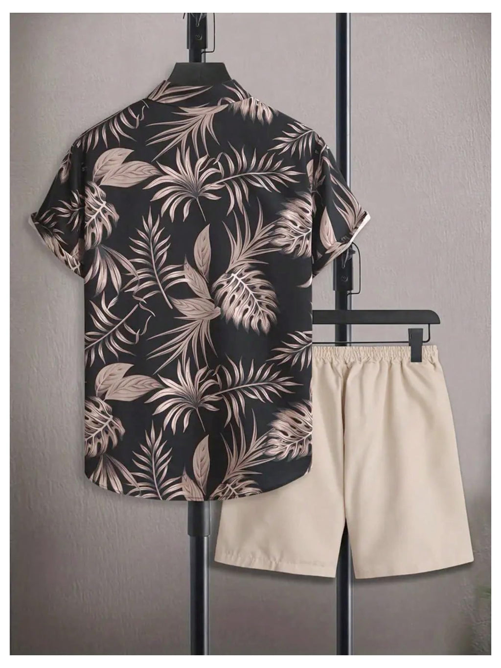 GORGLITTER Men's Cruise Rave Vacation Matching Outfits 2 Piece Short Sets | Mens Summer Beach Outfits, 2 Piece Shorts Set, Couples Travel Outfits, Hawaiian Shirts