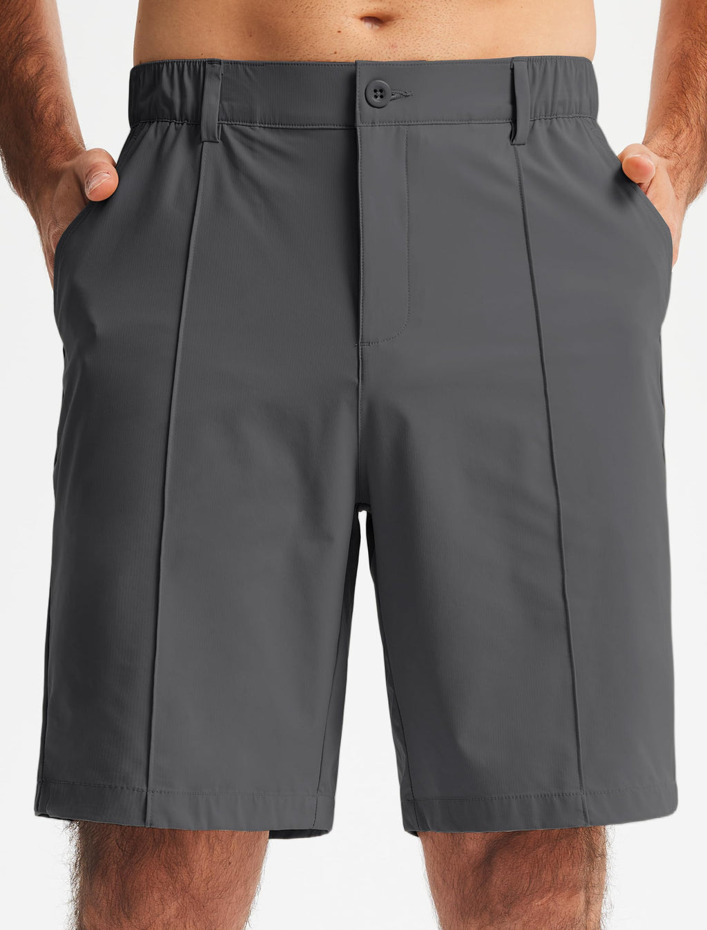Men's Classic Fit 9" Golf Shorts Casual Summer Outfits | All Day Comfy, Stretch, Elastic Waist, Lightweight, Quick Dry Dress Travel Clothing