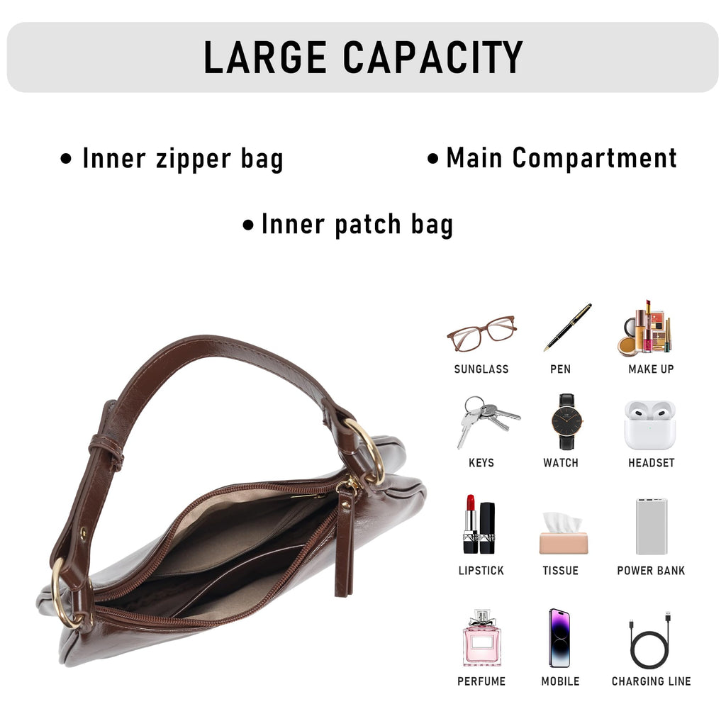 Purse for Women Shoulder Bag Vintage Clutch Hobo Tote Handbags