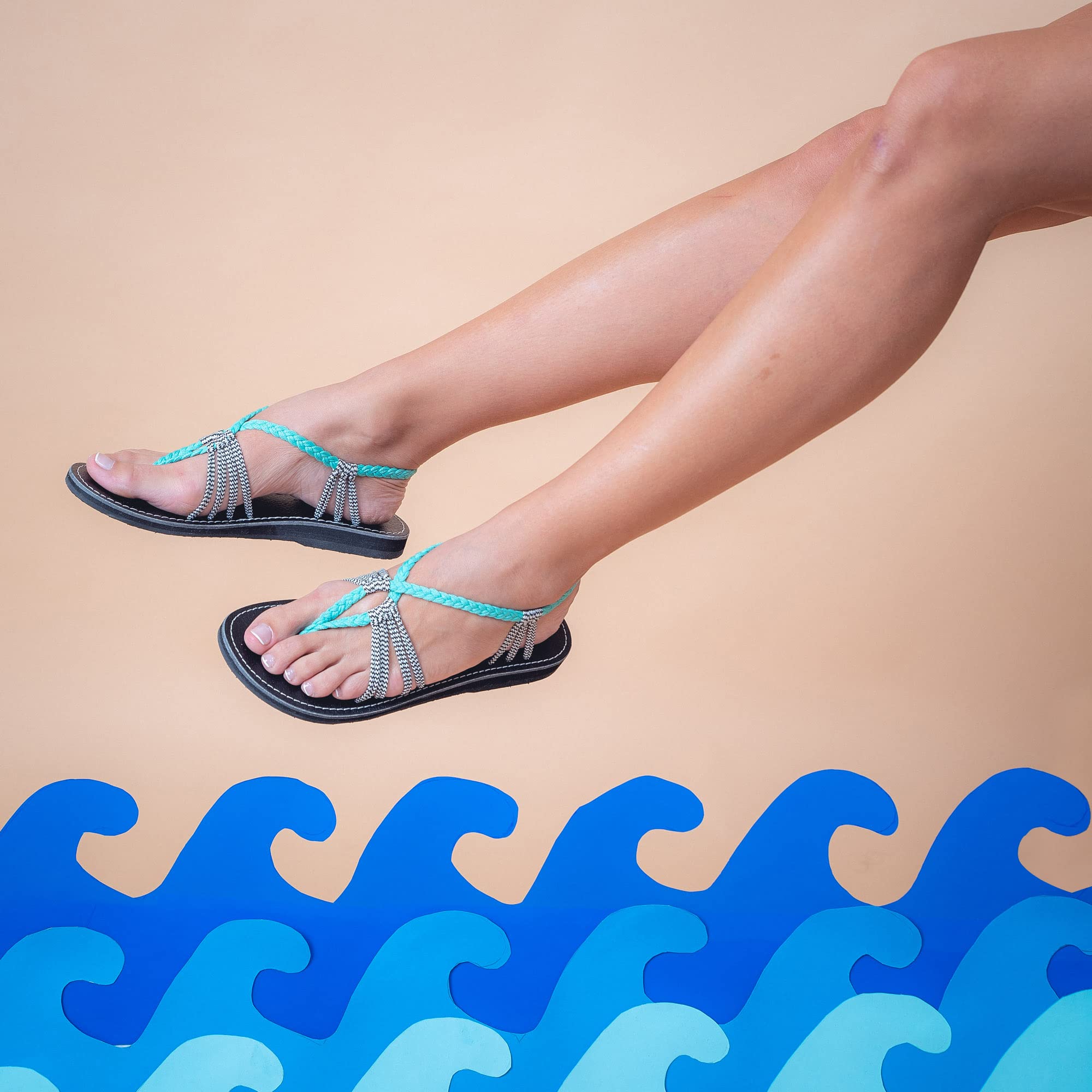 Plaka Seashell Comfortable Womens Sandals | Strappy Sandals for Women, Dressy Style Perfect for Beach Walk and Poolside