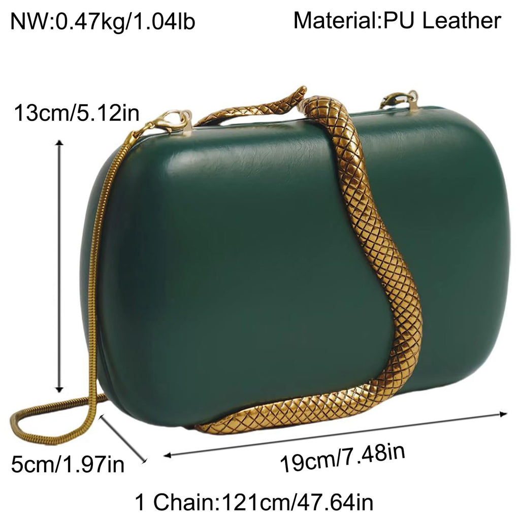 PU Leather Handbag Detachable Chain Crossbody Shoulder Evening Bag Clutch Purse for Women Formal Wedding Party Prom