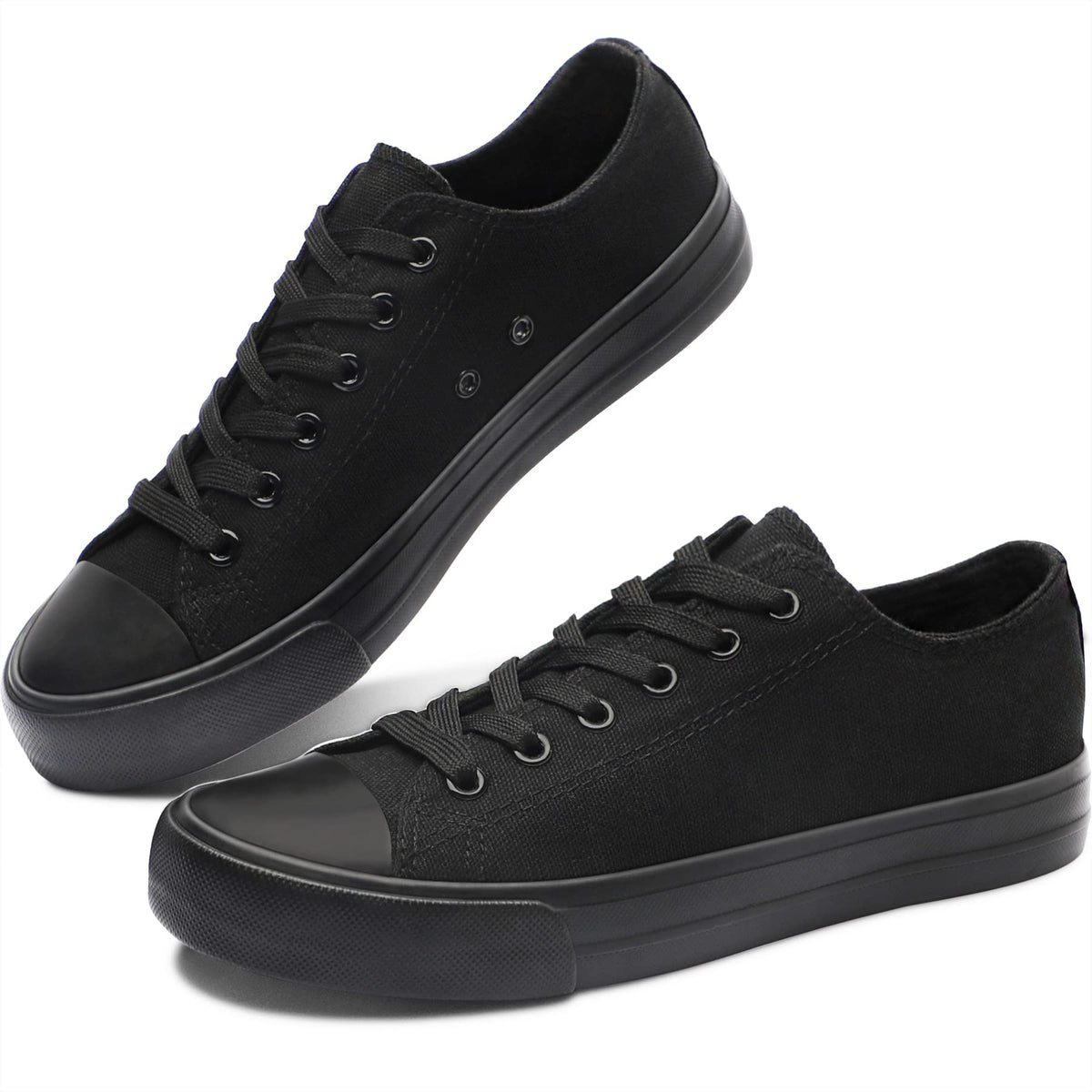 Obtaom Unisex Canvas Shoes Low Top Fashion Sneakers Slip on Walking Shoe