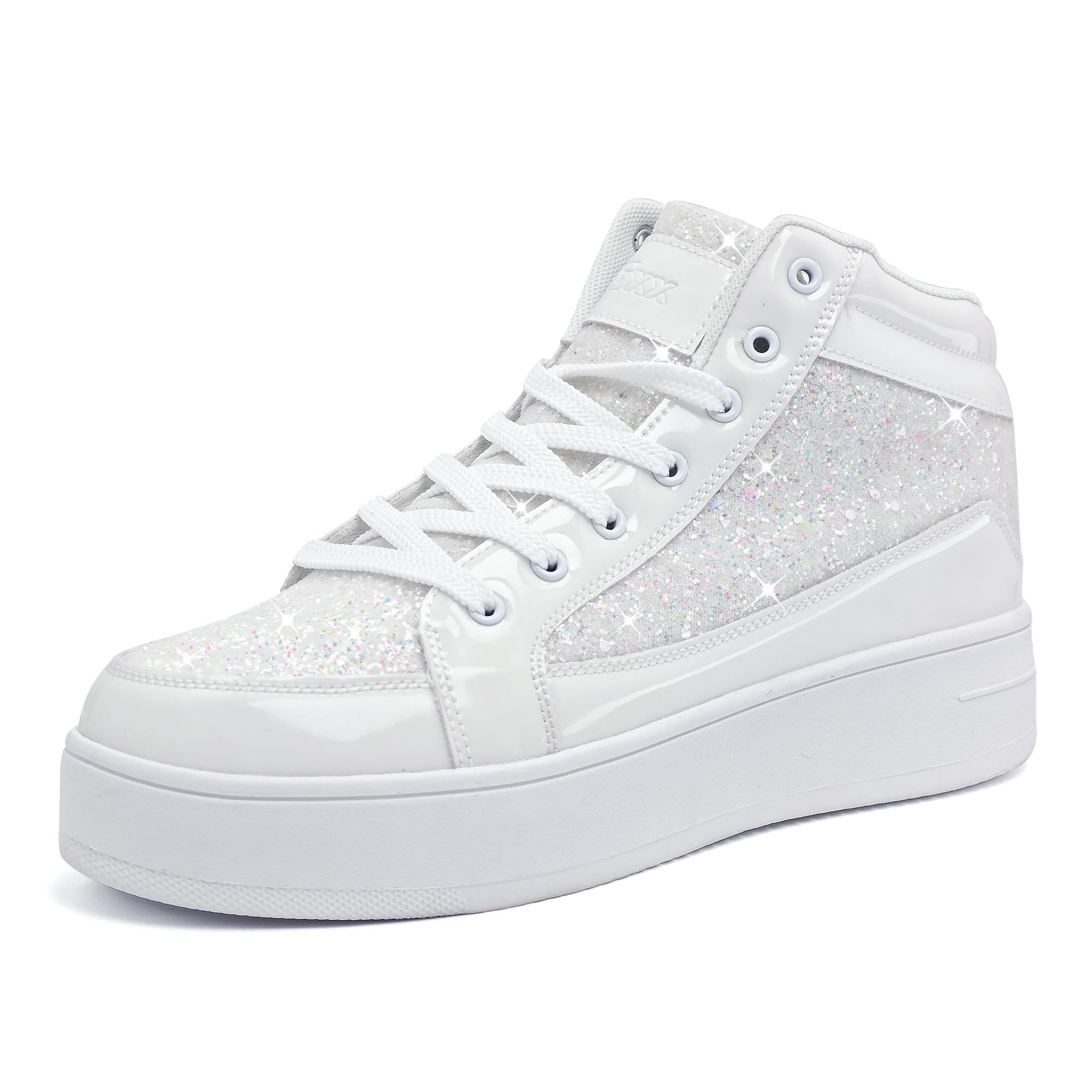 IGxx Women Platform Glitter Sparkly Dressy Sequin Disco Sneakers