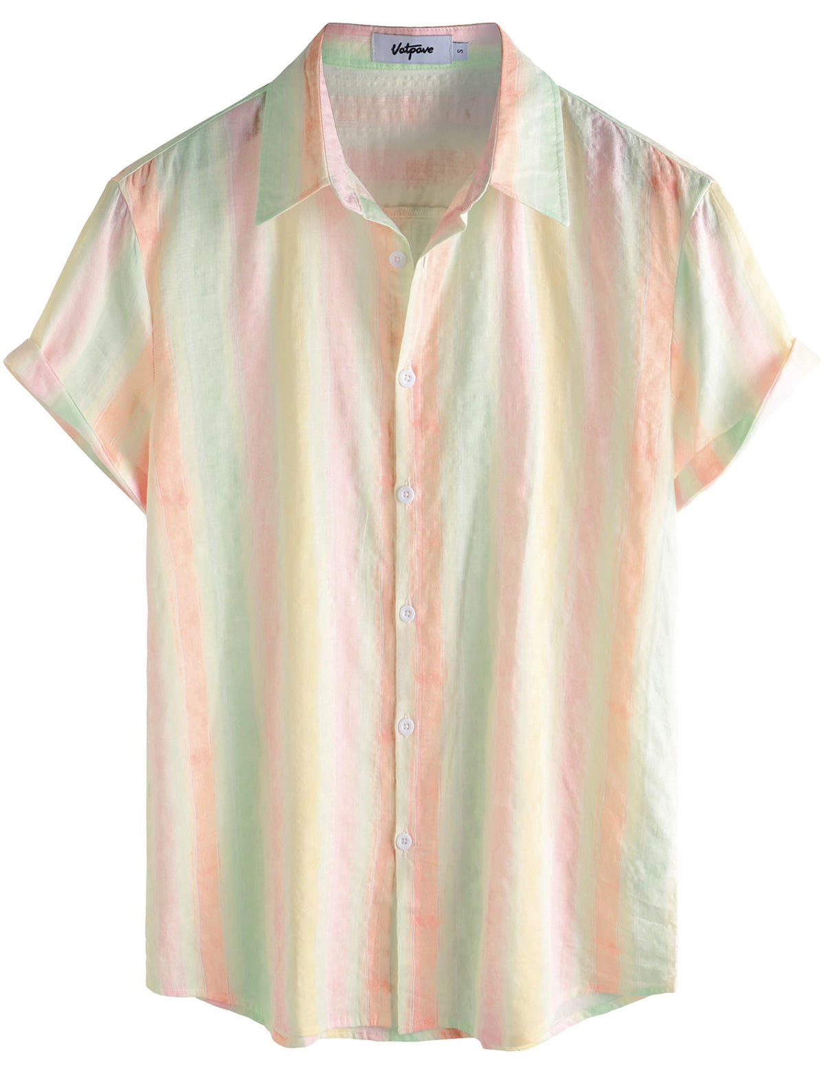 VATPAVE Mens Casual Hawaiian Shirt Short Sleeve Button Down Beach Shirts | Travel, Floral, Print, Vintage, Boho, Hippie, Lightweight, Breathable, Summer, Tropical, Vacation, Festival, Rave, Resort
