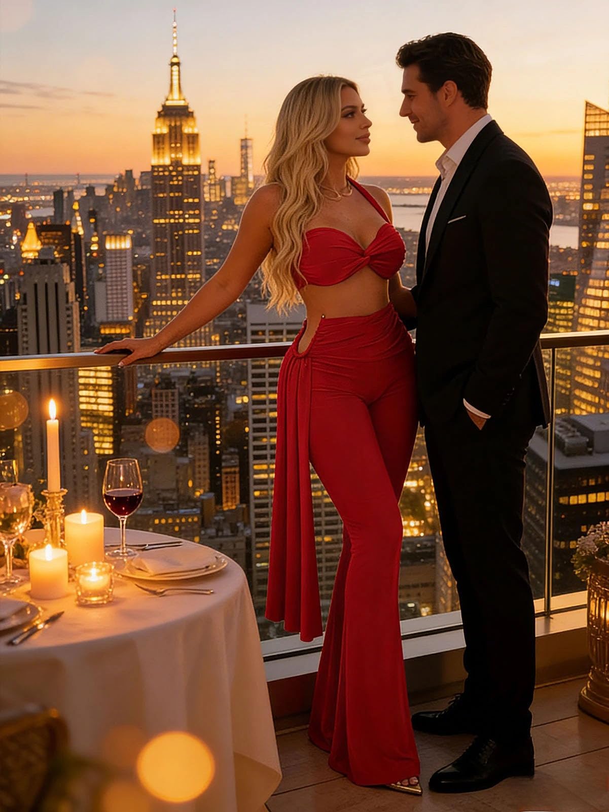 Women's Two Piece Outfits Crop Top and Flare Pants Set Club Going Out | Crop Top, Flare Pants Set, Going Out Sets, Two Piece Sets for Women Going Out, Two Piece Concert Outfits, Sexy Club Outfits