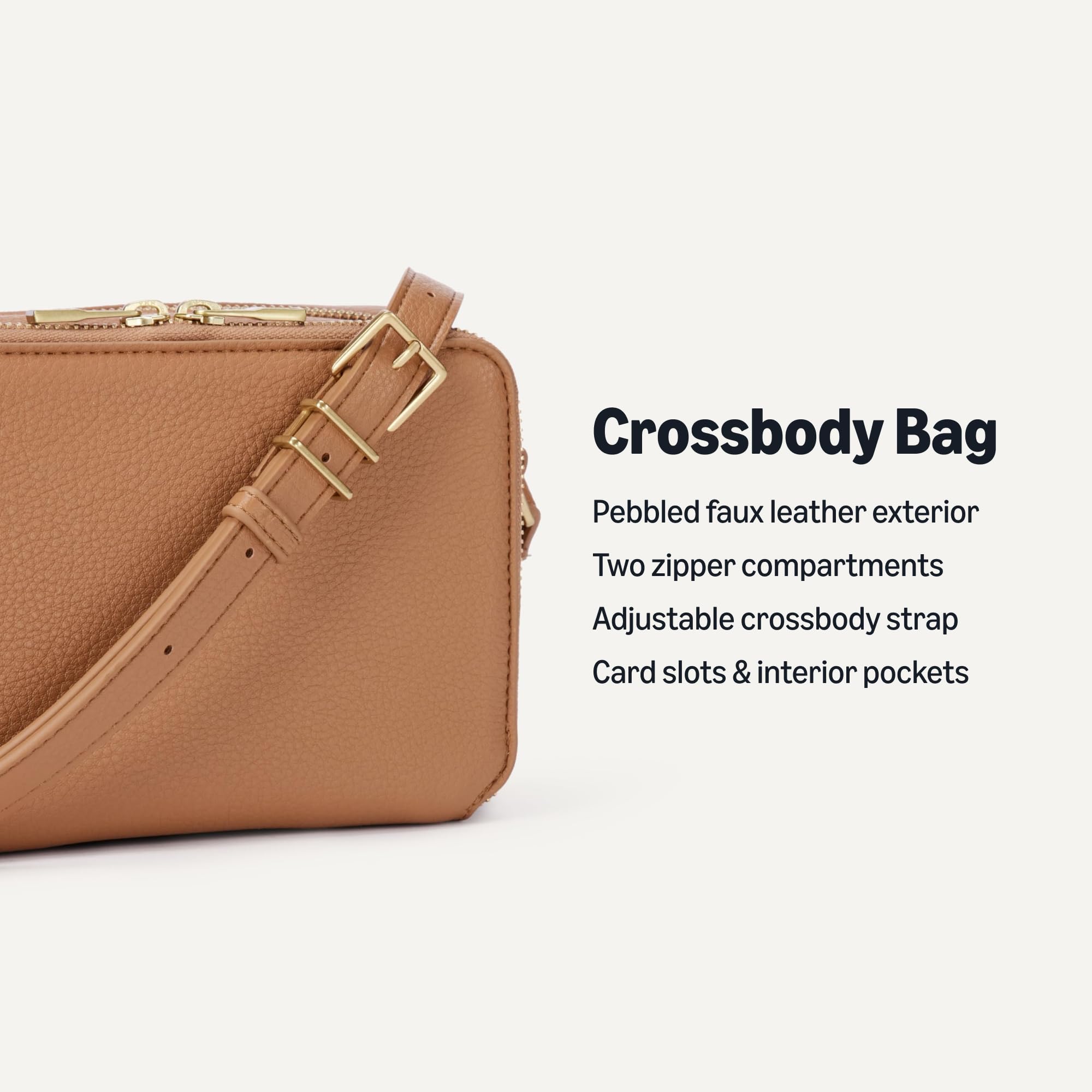 Amazon Essentials Women's Boxy Crossbody Bag