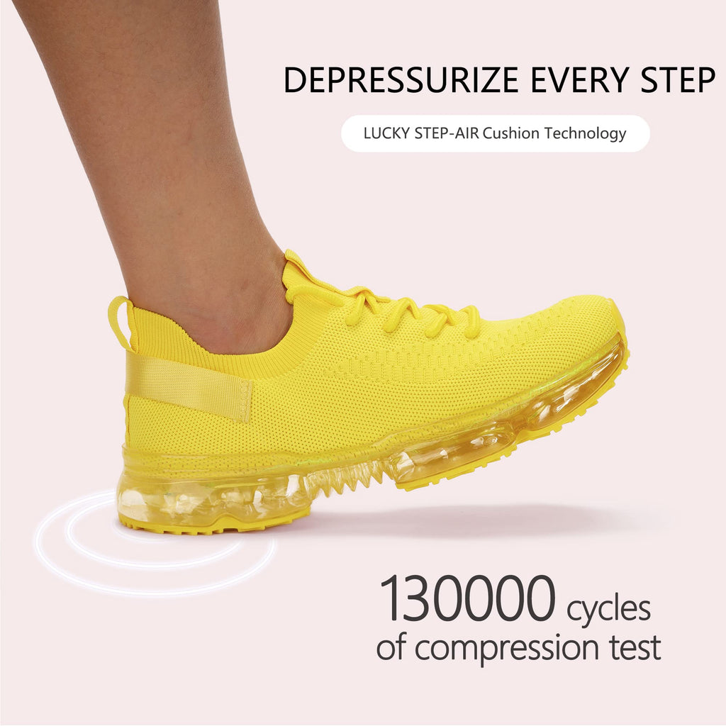 LUCKY STEP Women Air Cushion Fashion Sneakers | Breathable Casual Comfortable Lightweight Walking Shoes