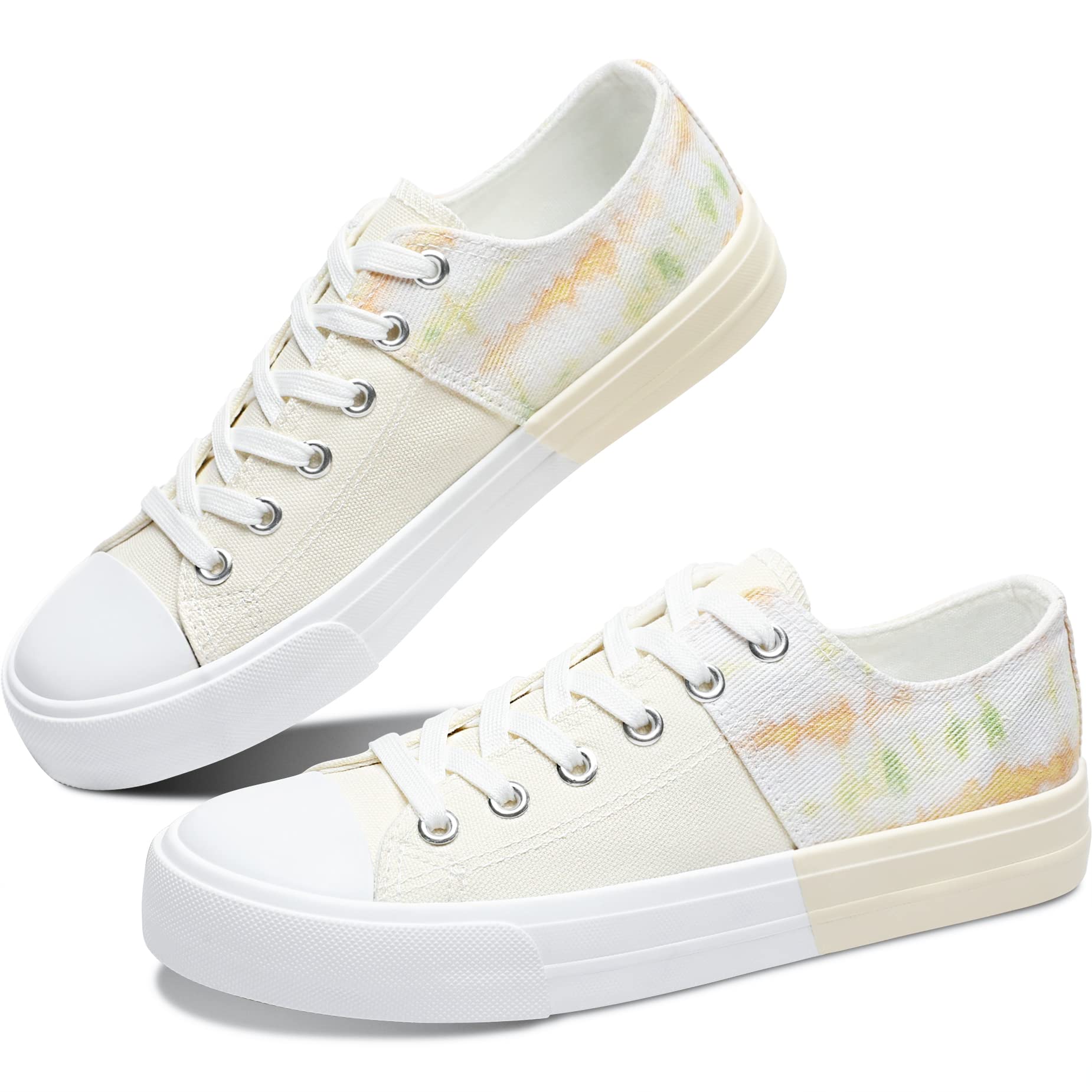 Obtaom Unisex Canvas Shoes Low Top Fashion Sneakers Slip on Walking Shoe