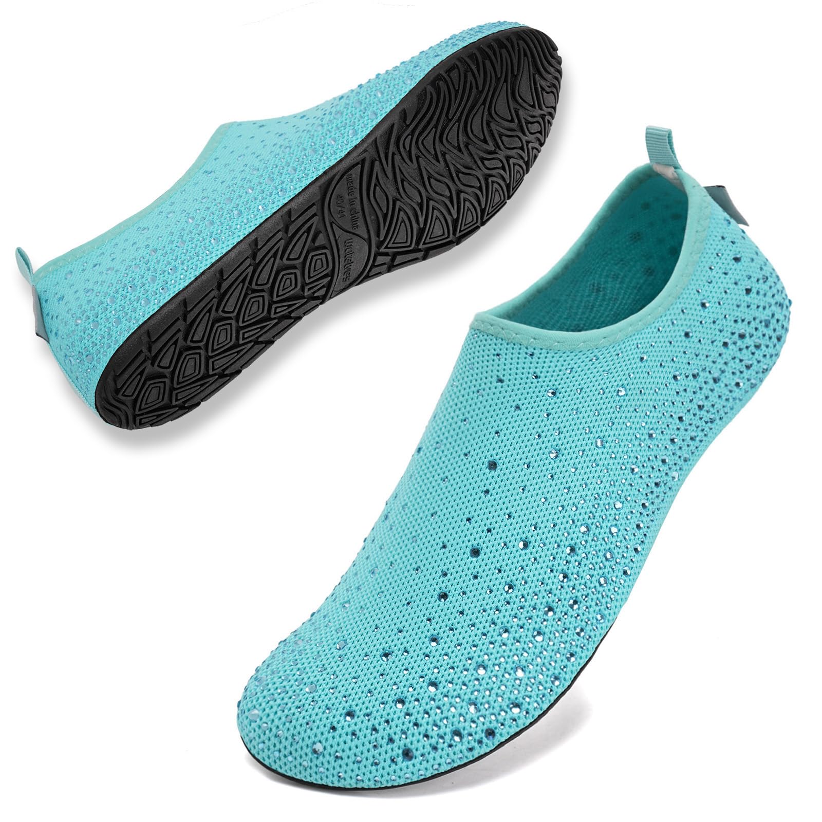 WateLves Womens Barefoot Water Shoes Travel House Slippers for Indoor and Outdoor Aqua Socks for Beach Swim Surf Yoga Dancing Camping Must Haves