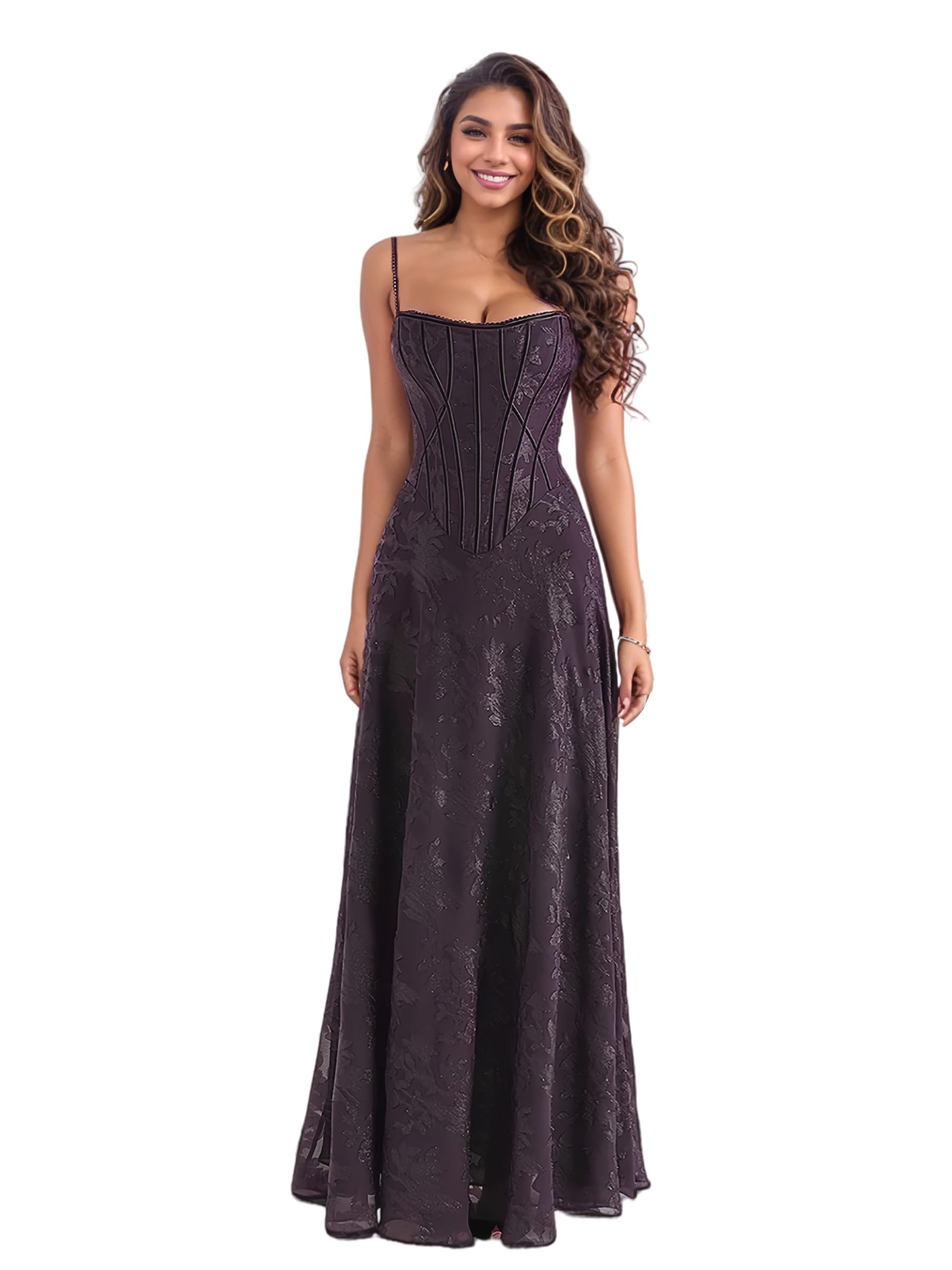 Figdaw Elegant Long Prom Dresses Sexy Evening Gowns for Women Formal Events 2025